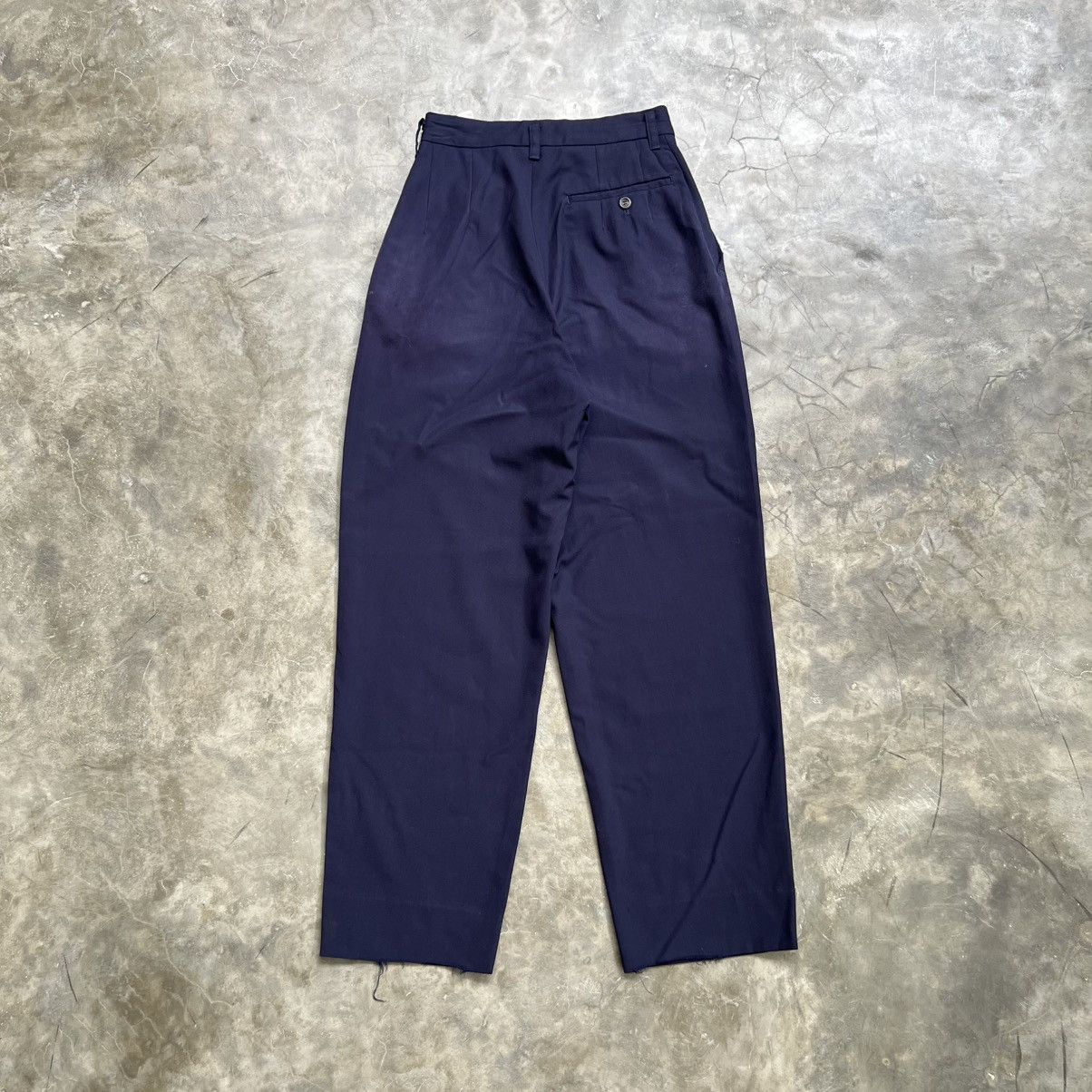 Issey Miyake Vintage 80s Issey Miyake Distressed High Waist Trouser Size US 26 / EU 42 - 2 Thumbnail