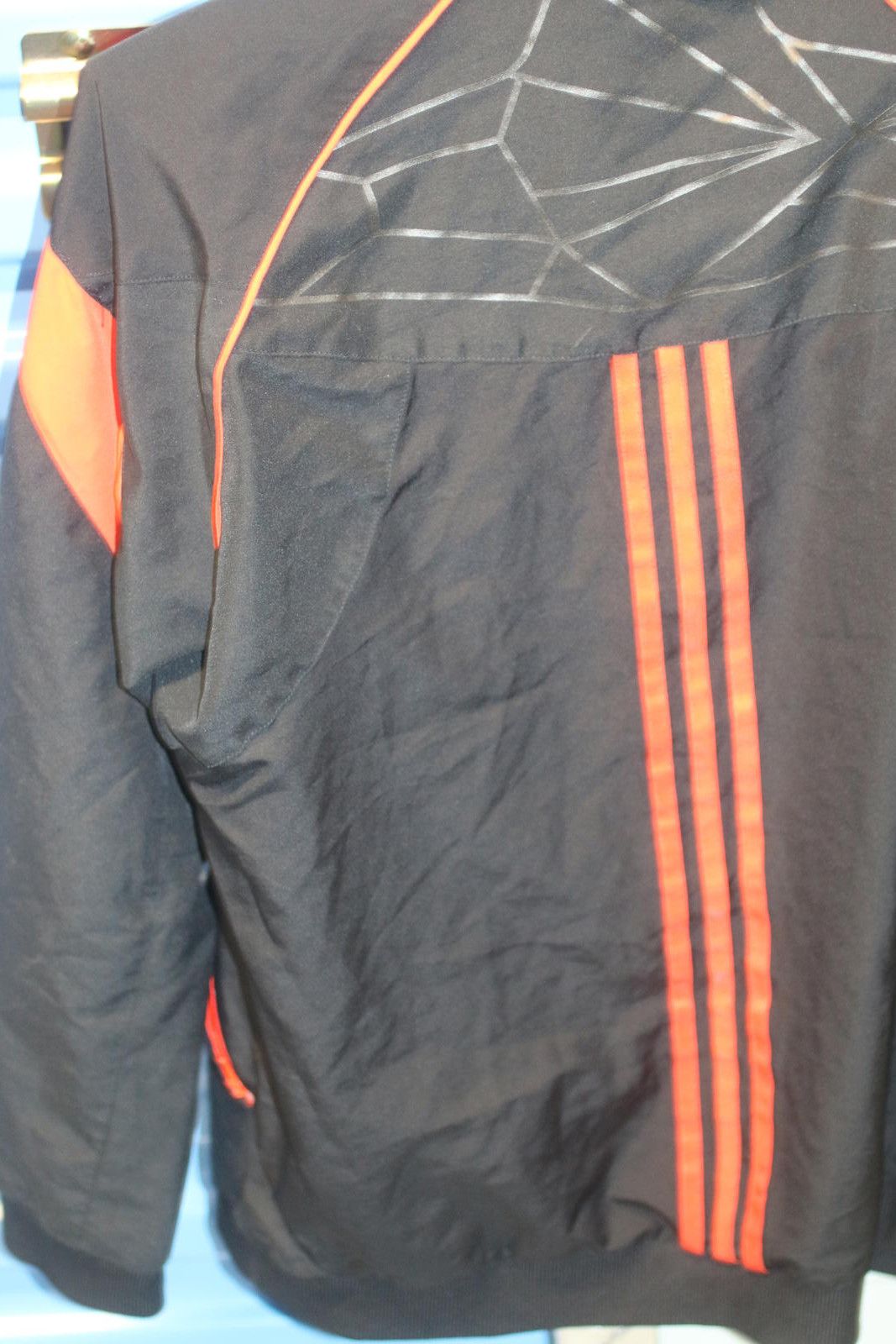 Adidas Adidas BlackORANGE Track Jacket Full Zip Athletic Streetwear Size US XL / EU 56 / 4 - 11 Thumbnail