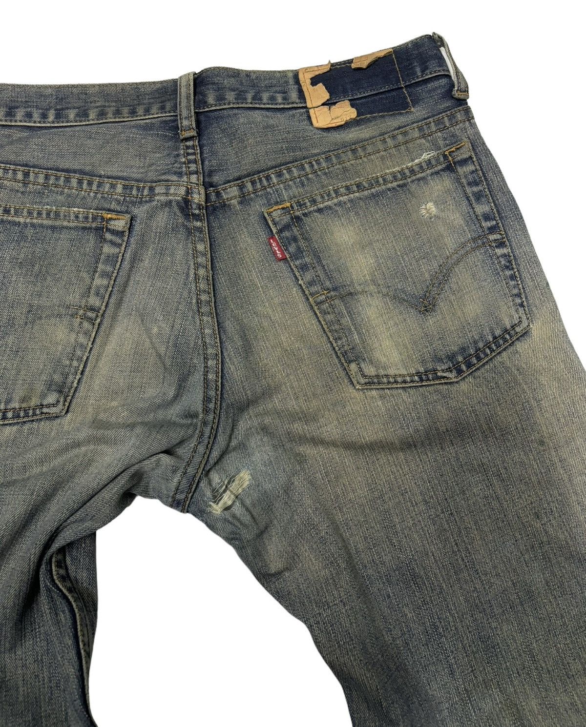 If Six Was Nine × Levi's 🔥VTG LEVIS 517 FLARE RUSTY DISTRESSED DENIM FLARED JEANS Size US 32 / EU 48 - 9 Thumbnail
