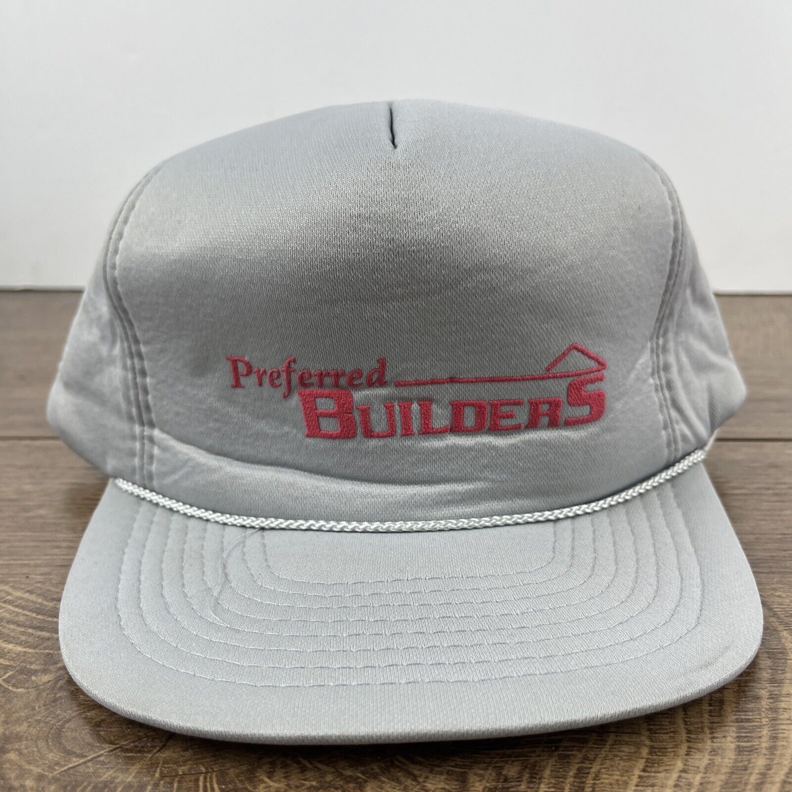 Other Preferred Builders Hat Gray Snapback Hat Adjustable Adult Si Size ONE SIZE - 5 Thumbnail