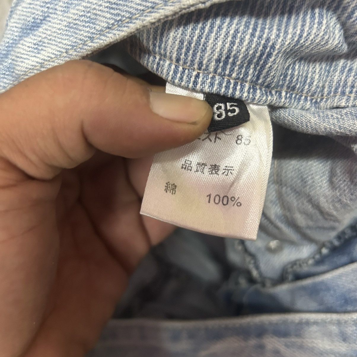 Japanese Brand Vintage Japanese Double Waist Lgiht Washed Denim Jeans Size US 33 - 5 Thumbnail