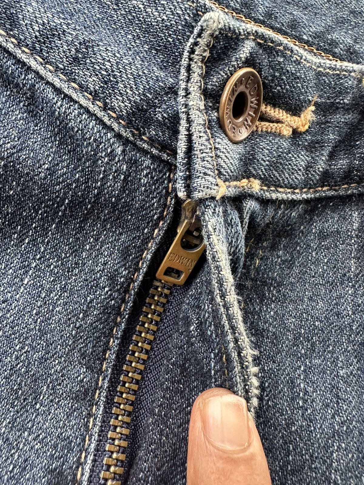 Edwin Vintage Edwin 505zx Orange Tag Selvedge Size 30 D102 Size US 30 / EU 46 - 10 Thumbnail