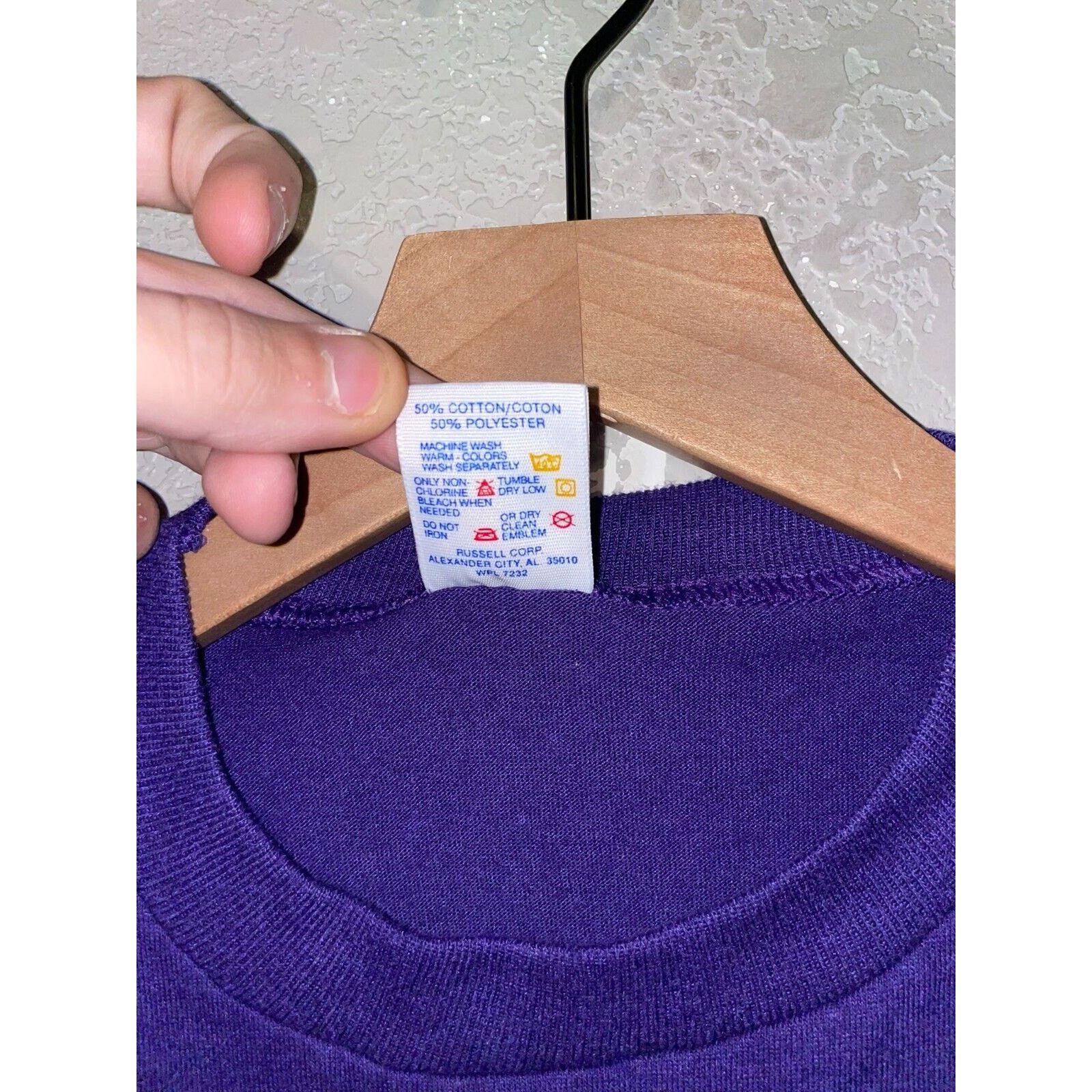 Jerzees Vintage Nevada Virginia City Shirt Purple Tee VTG 90s Small Size US S / EU 44-46 / 1 - 8 Thumbnail