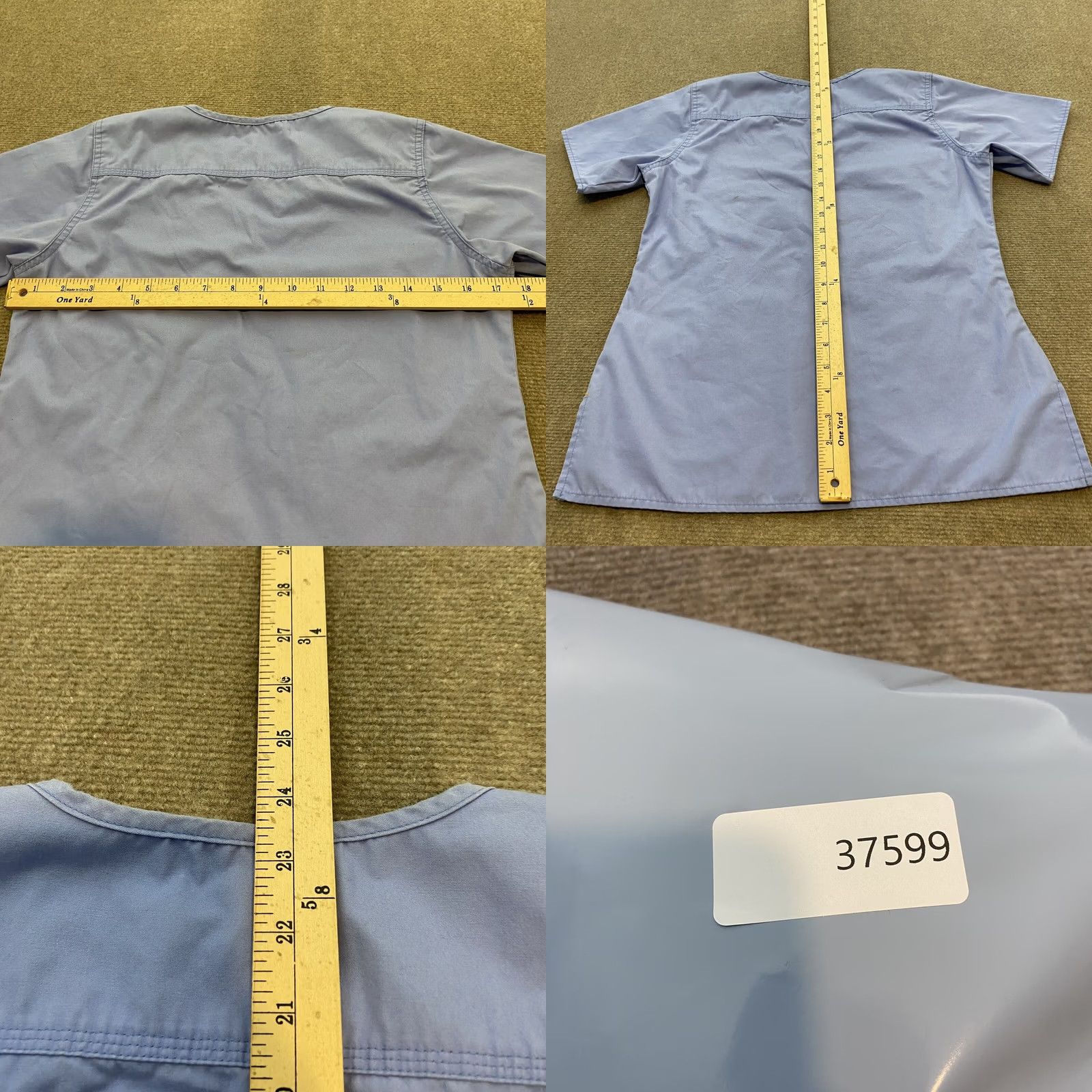 Carhartt VINTAGE Carhartt Scrub Top Womens XS Blue V Neck C1201 Size XS / US 0-2 / IT 36-38 - 8 Thumbnail