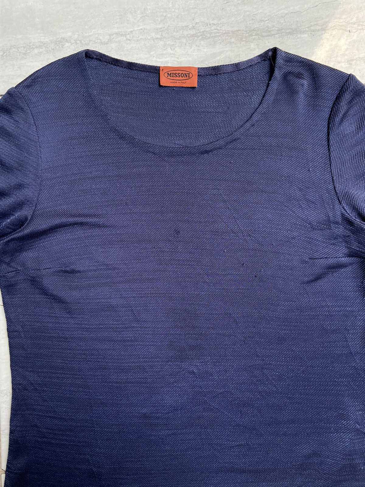 Missoni MISSONI Navy T-Shirt Size US S / EU 44-46 / 1 - 4 Thumbnail