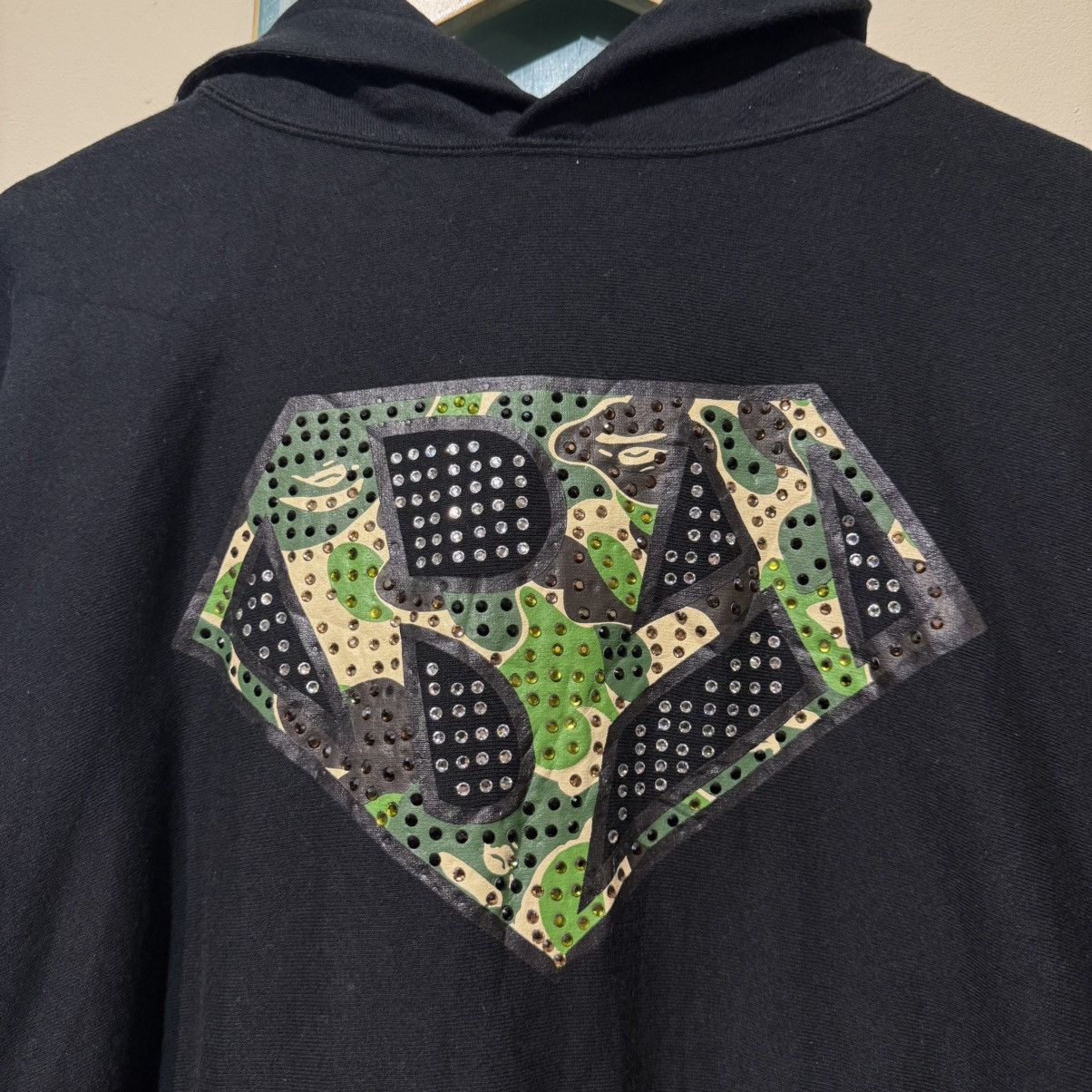 Bape Bape x Swarovski Vintage Bapeman Nigo Hoodie Size US M / EU 48-50 / 2 - 4 Thumbnail
