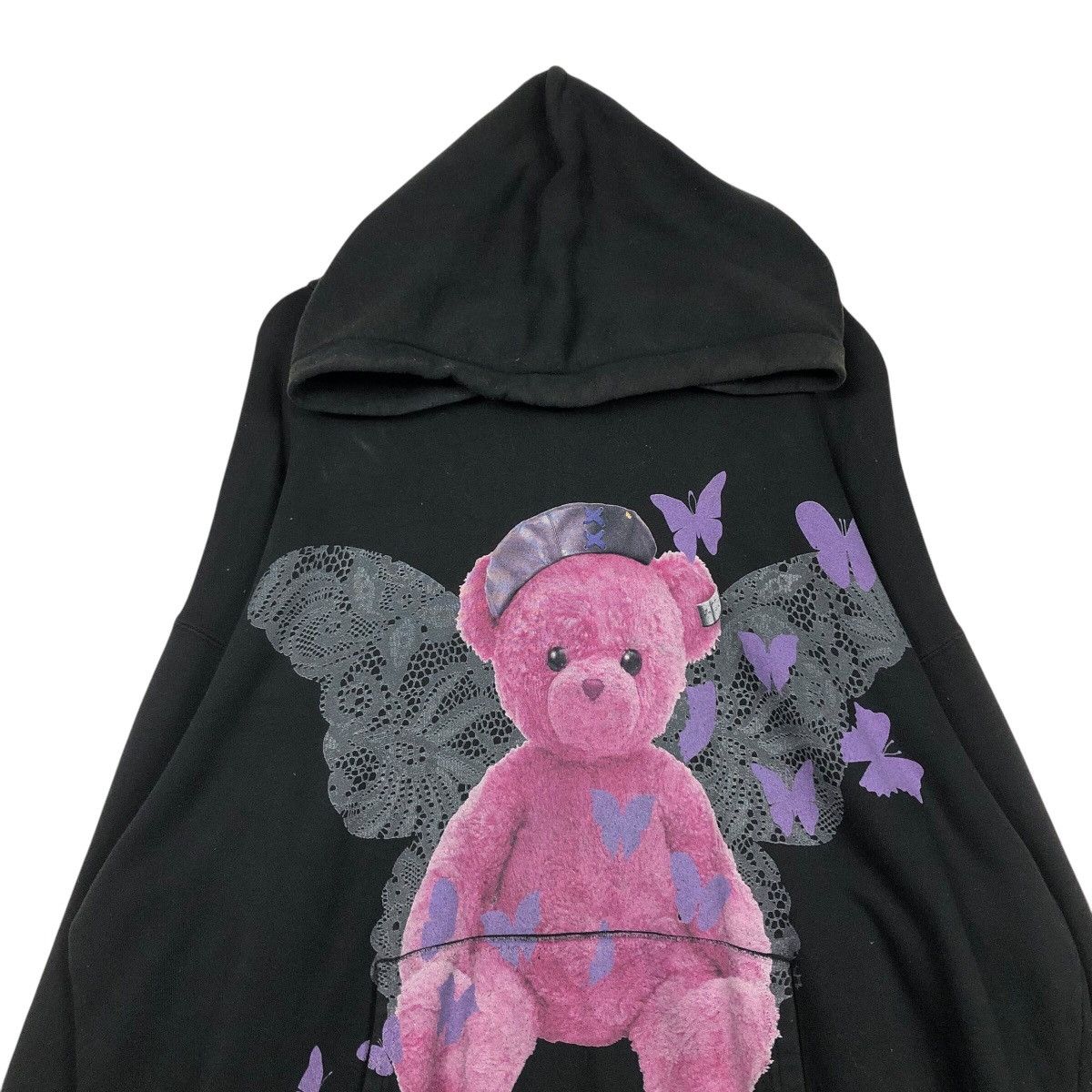 Japanese Brand WRouge Gothic Pink Bear Hoodie — Y2K Dark Fairycore Size US M / EU 48-50 / 2 - 4 Thumbnail