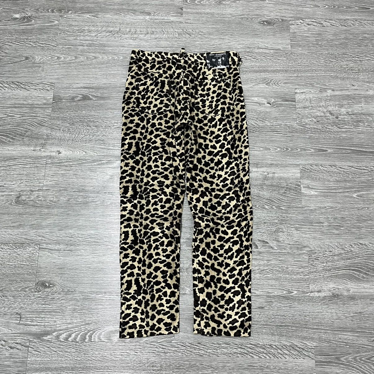Japanese Brand Sexy Dynamite London Leopard Fleece Pant Size US 32 / EU 48 - 6 Thumbnail