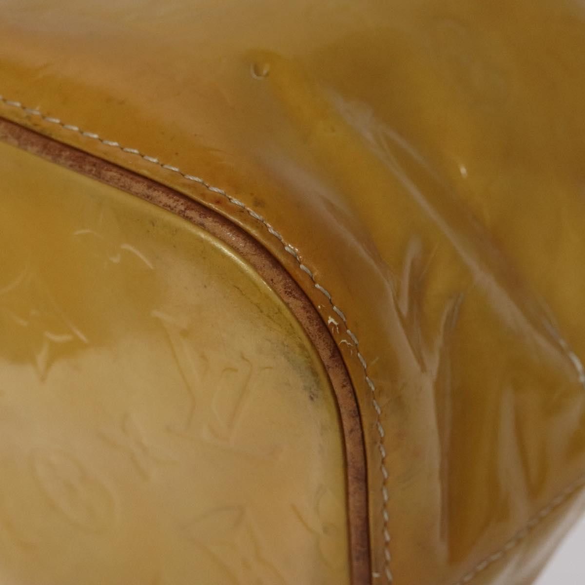 Louis Vuitton LOUIS VUITTON Monogram Vernis Houston Hand Bag Beige M91004 Size ONE SIZE - 14 Thumbnail