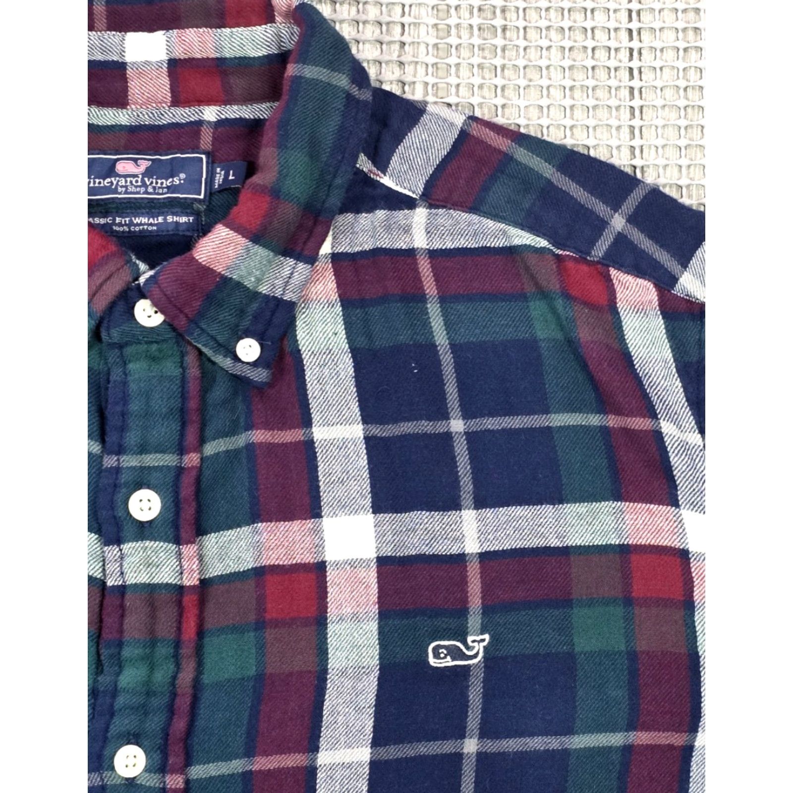 Vineyard Vines Vineyard Vines Button-Up Shirt Men L Multicolor Plaid Lined Embroidered logo Whale shirt Size US L / EU 52-54 / 3 - 4 Thumbnail