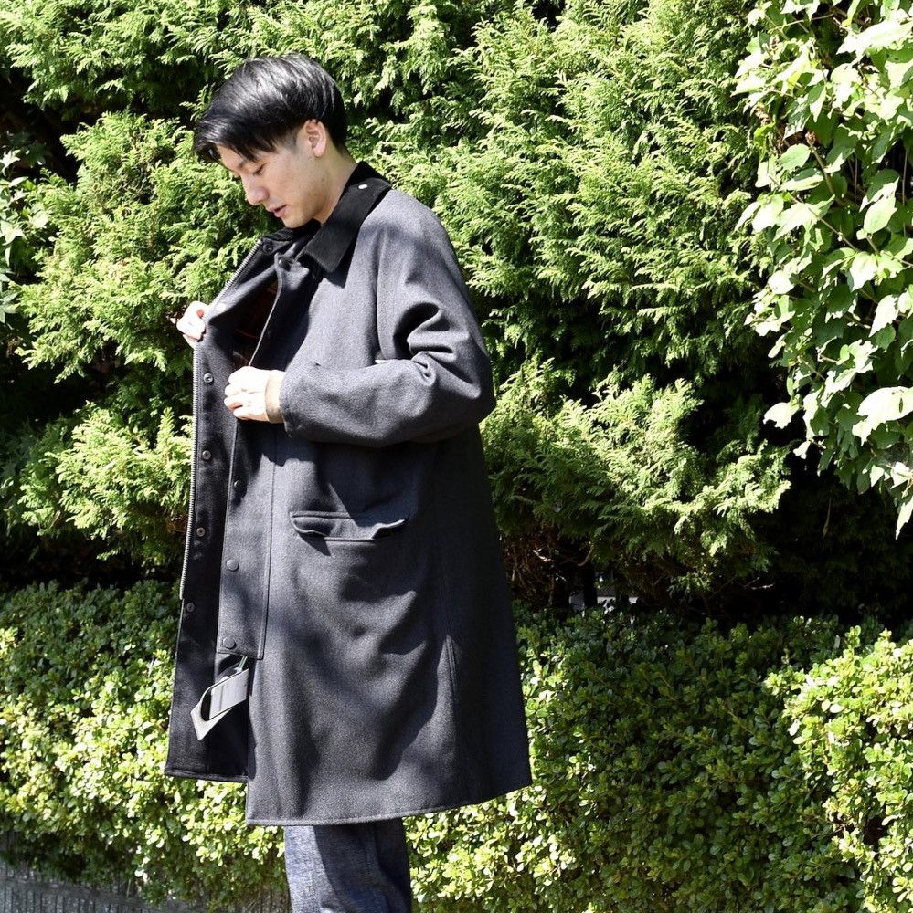 ジャケット・アウター SOPHNET. Barbour NEW BURGHLEY JACKET バブアー｜ニューバーレー｜MCA0509｜ネイビー