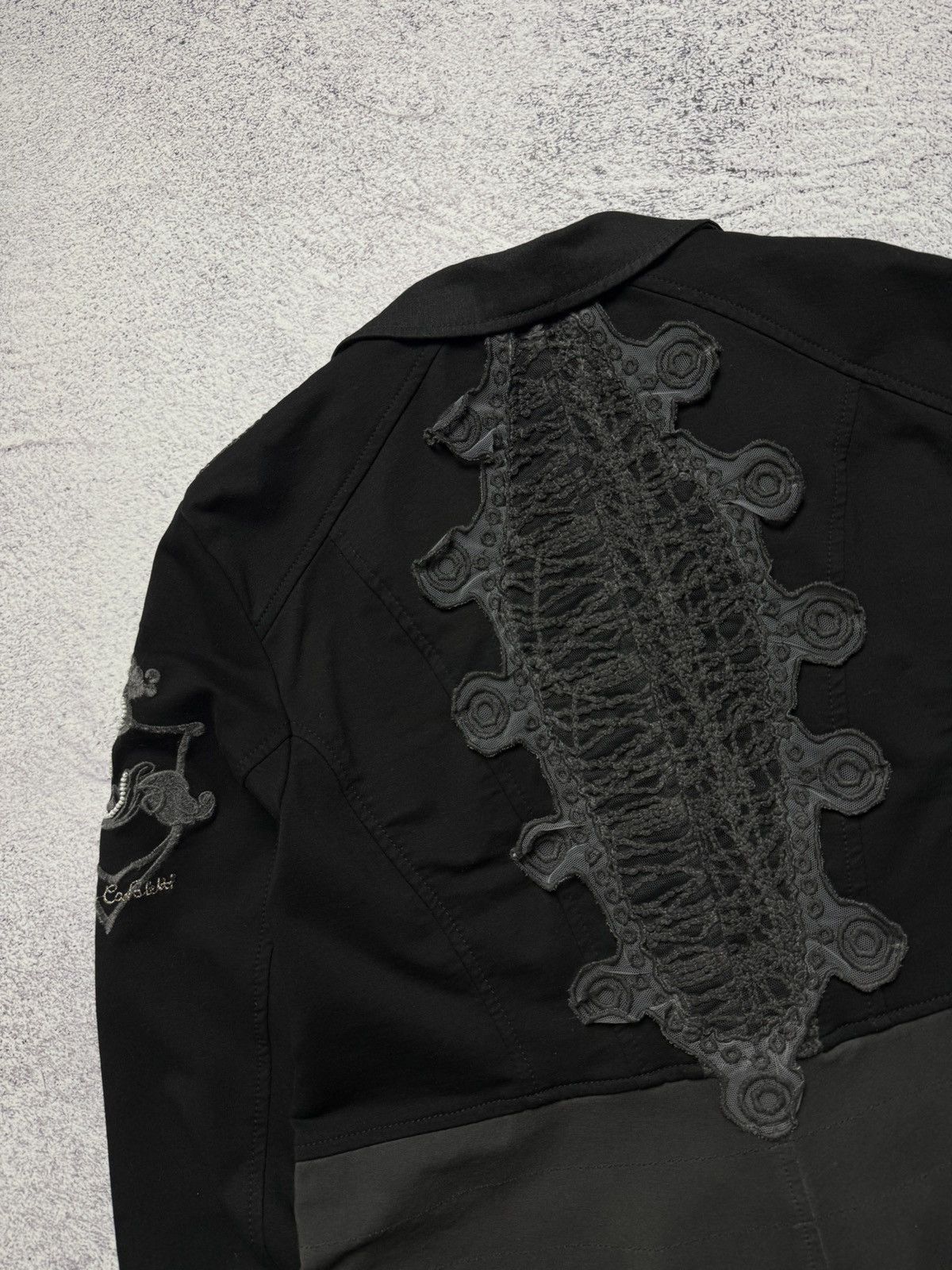 Elisa Cavaletti Vintage Elisa Cavaletti Jacket Avant Garde Blazer Italia Y2k Size XL / US 12-14 / IT 48-50 - 16 Thumbnail