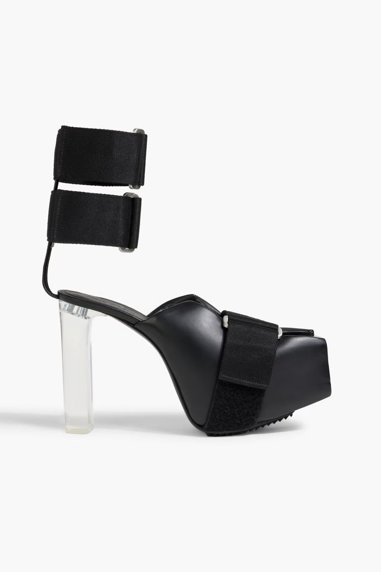 Rick Owens o1y0126 Ankle Strap Sandals in Black Size US 9 / IT 39 - 1 Thumbnail
