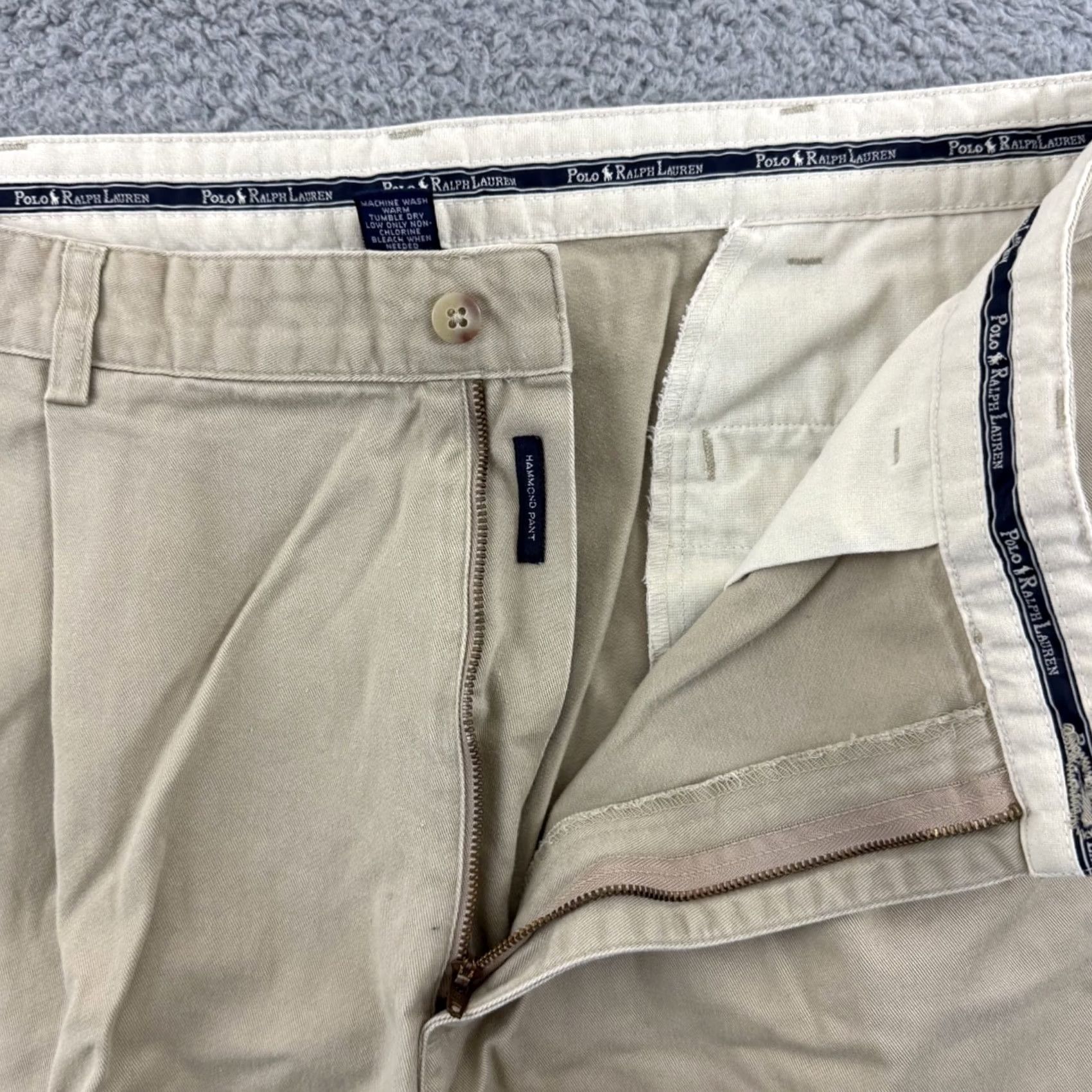 Polo Ralph Lauren VINTAGE Polo Ralph Lauren Hammond Pant Mens 38x32 Beige Chino Casual 90s Preppy Womens? Mens Size US M / EU 48-50 / 2 - 4 Thumbnail
