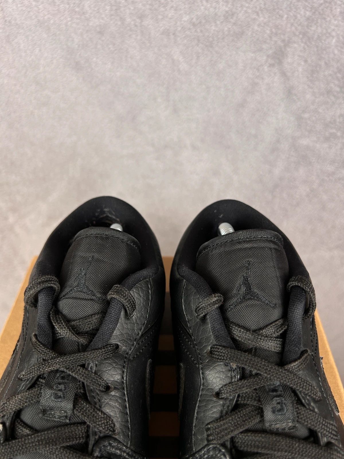 Jordan Brand × Nike Nike Air Jordan 1 low black sneakers jump man tripple black Size US 8 / IT 38 - 7 Thumbnail