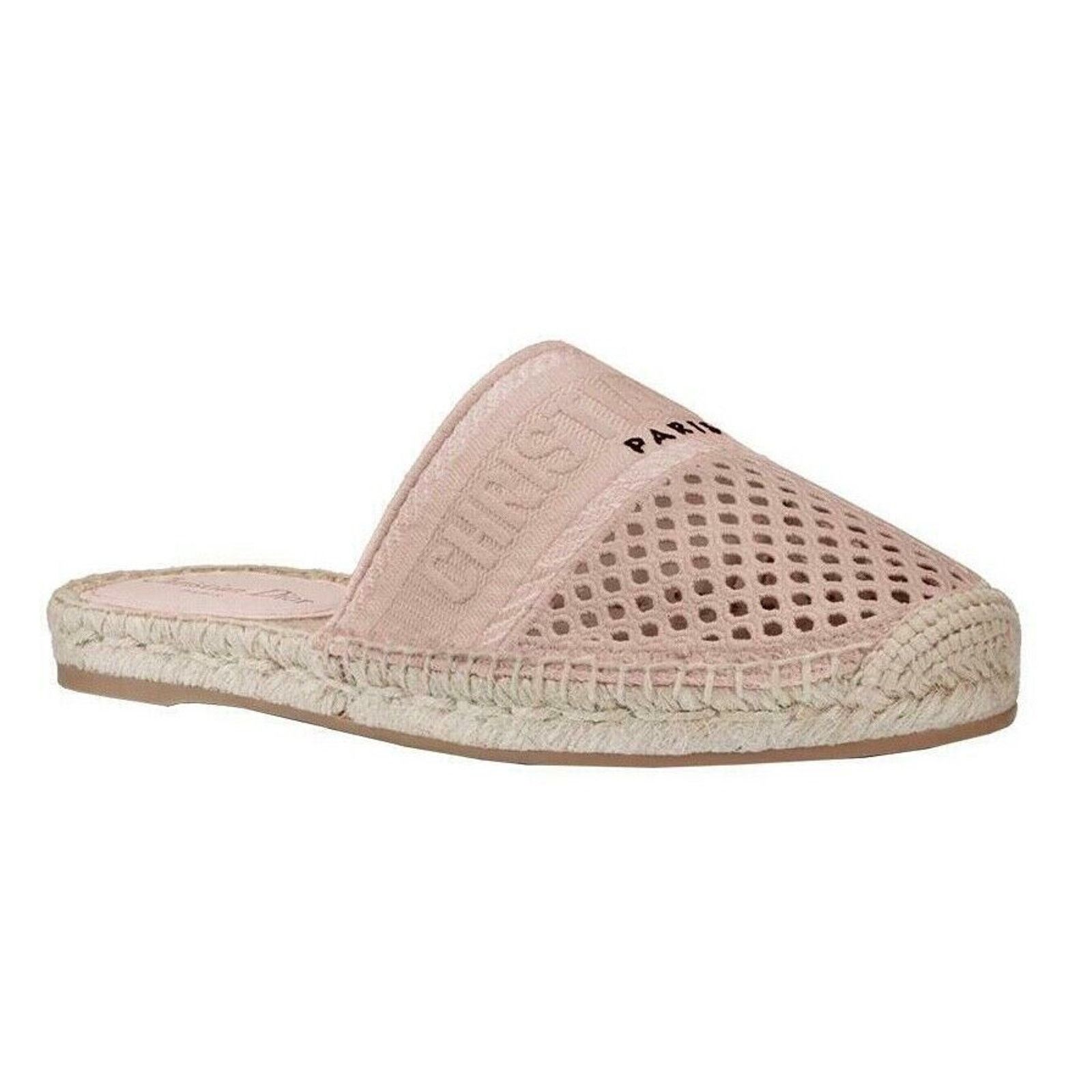 Dior Granville Clay Logo Canvas Backless Espadrille Slide Flat 42 Size US 12 / IT 42 - 1 Thumbnail