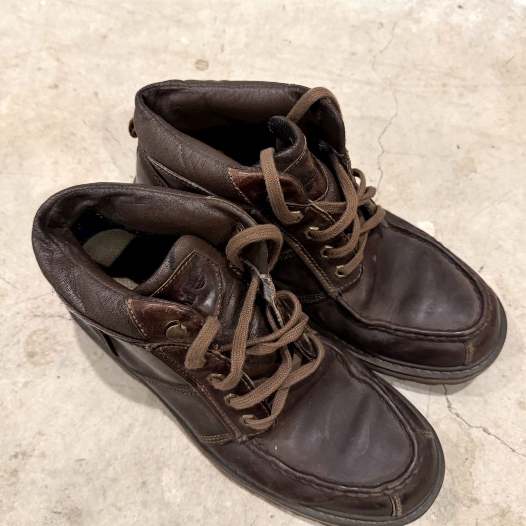 Timberland Timberland Boots Chukka Lace Up Moc Toe Leather Brown 21086 Size 11 M Mens Boots Size US 11 / EU 44 - 3 Thumbnail