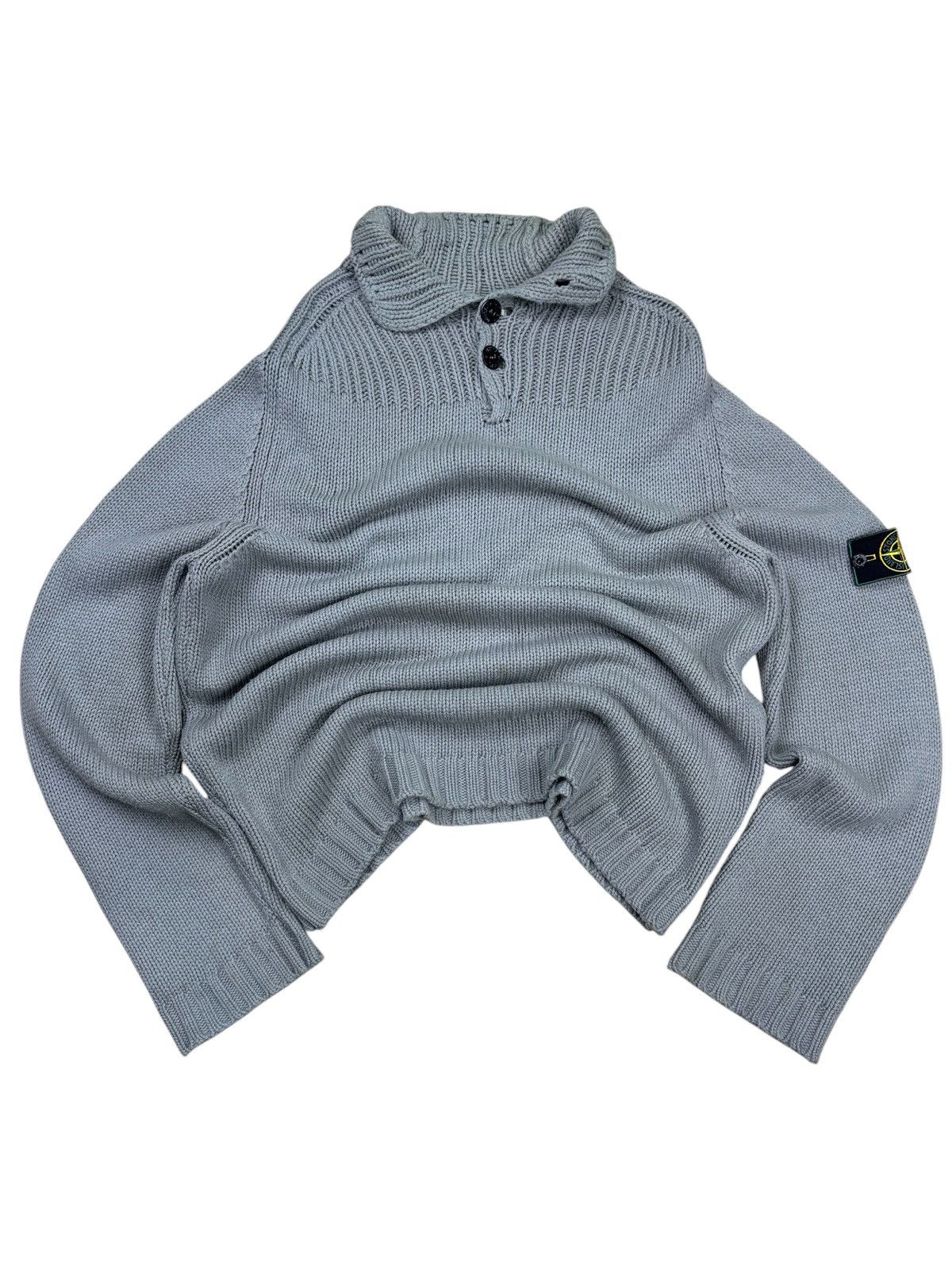 Stone Island VINTAGE 90s STONE ISLAND CHENILLE KNIT Size US XL / EU 56 / 4 - 1 Thumbnail