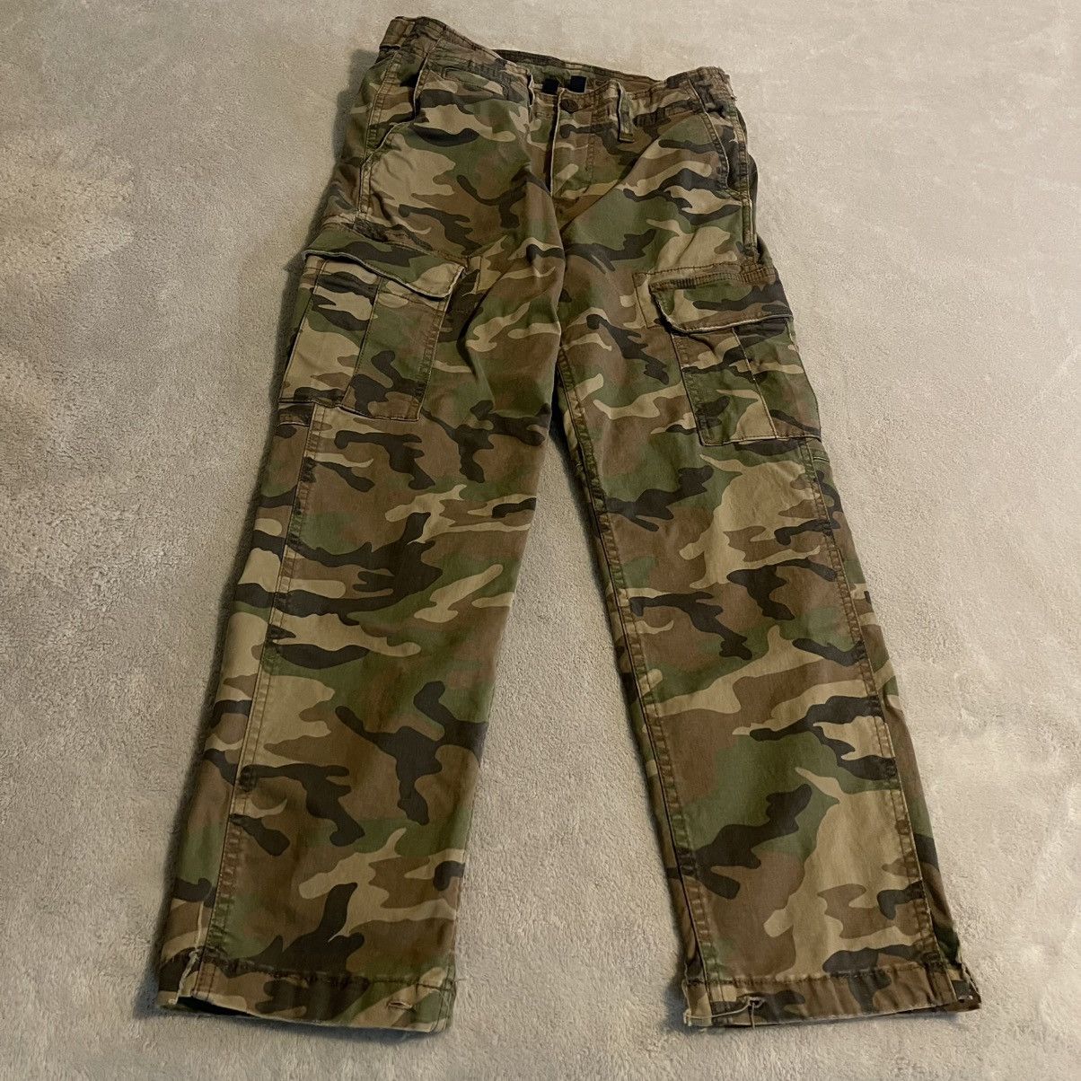 American Eagle Outfitters American Eagle Slim Lived-In Cargo Pants Mens 29x30 Camo Size US 29 - 1 Thumbnail