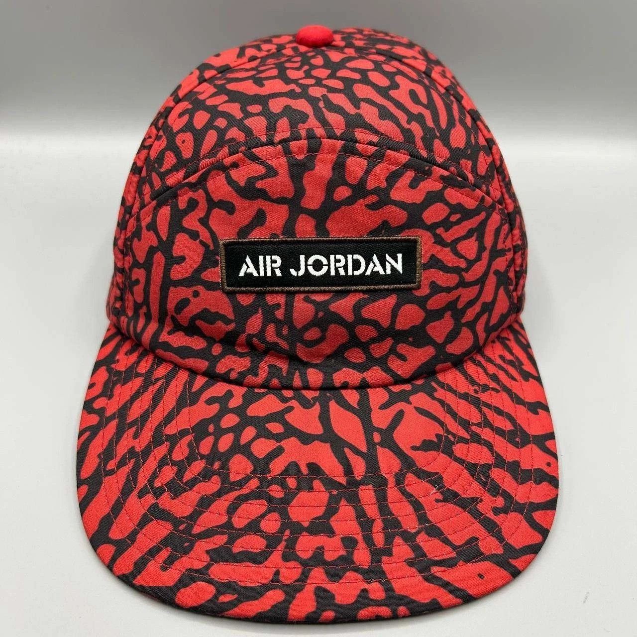 Jordan Brand Air Jordan 5 Panel Hat Men Red Cement Elephant Strap Back Size ONE SIZE - 1 Thumbnail