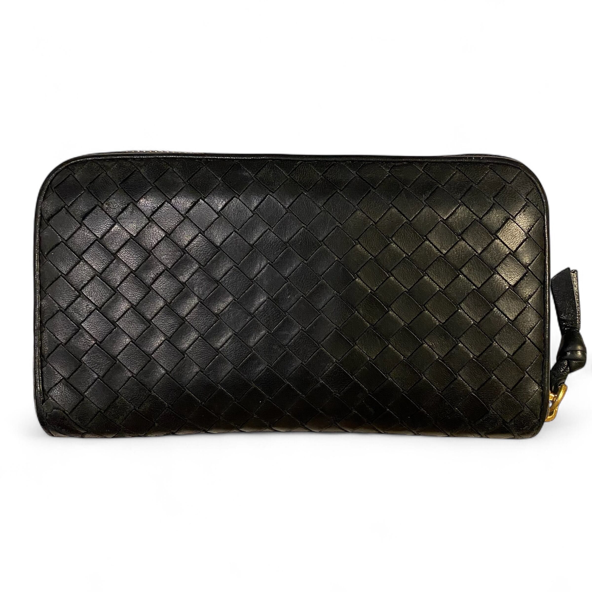 Bottega Veneta Bottega Veneta Intrecciato Long Wallet Round Zip Size ONE SIZE - 2 Thumbnail