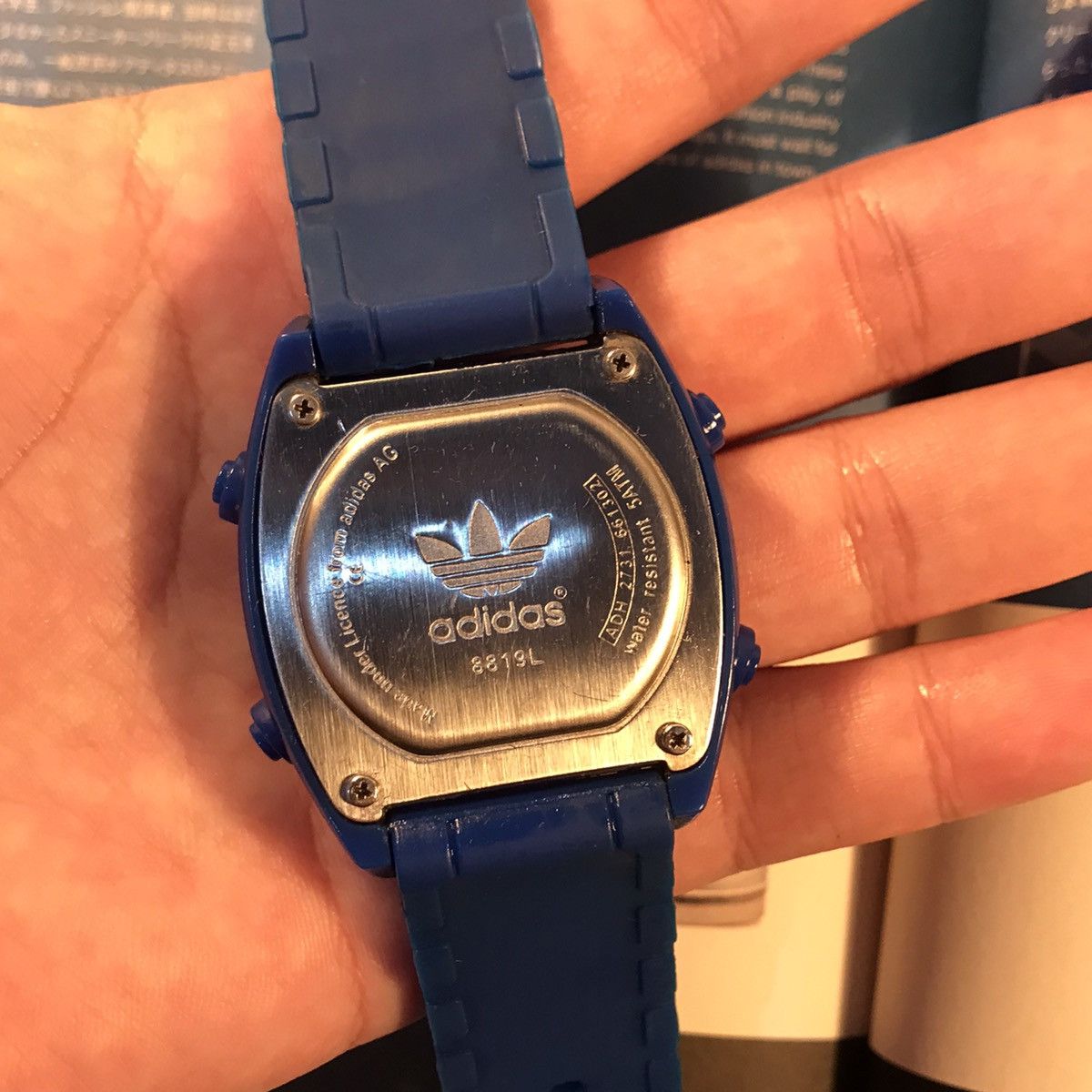 Adidas × Vintage Adidas Trefoil Watch Originals blue Og Watch water resist ag Size ONE SIZE - 22 Thumbnail