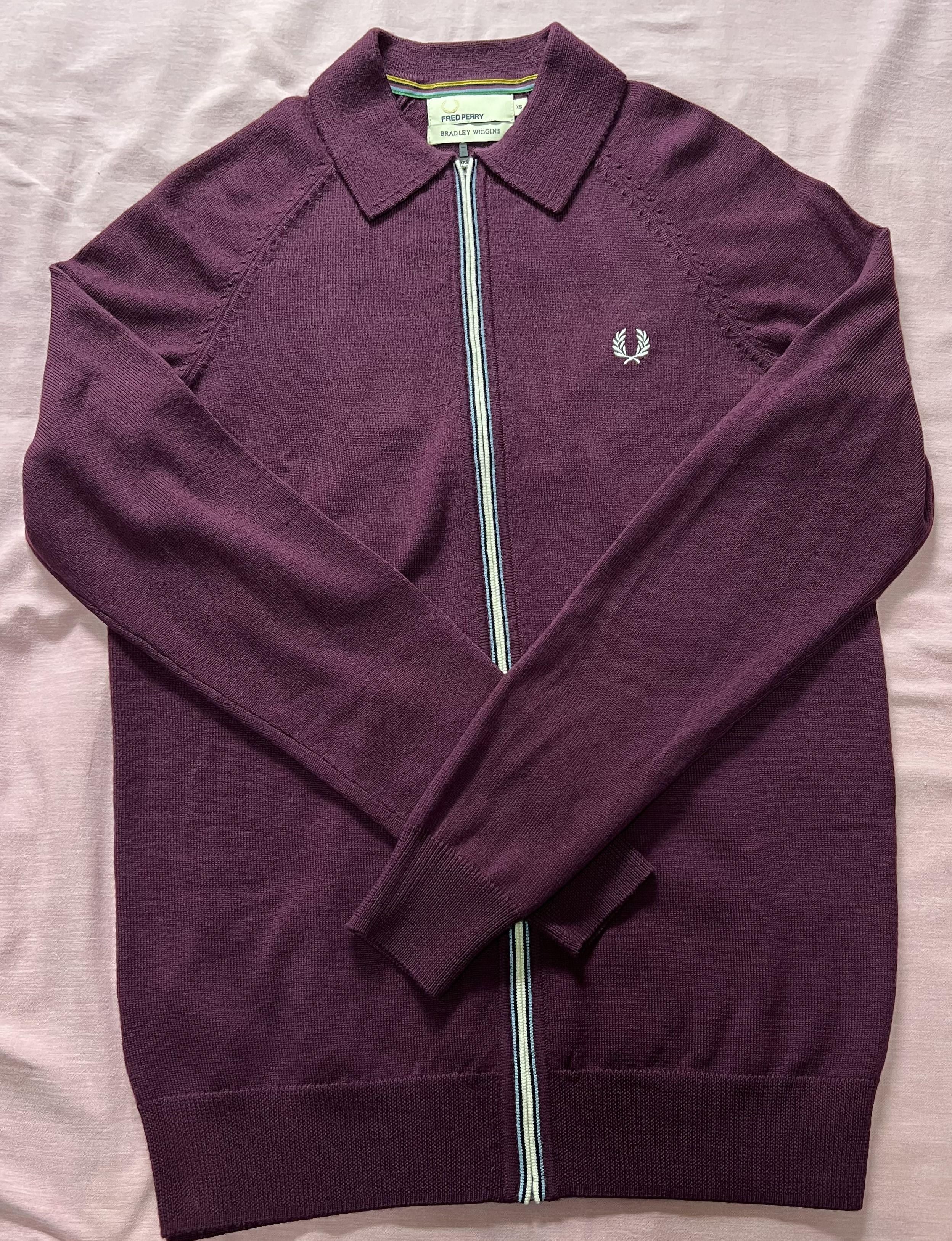 Fred Perry Fred Perry X Bradley Wiggins Merino Wool Cardigan Size US XS / EU 42 / 0 - 4 Thumbnail
