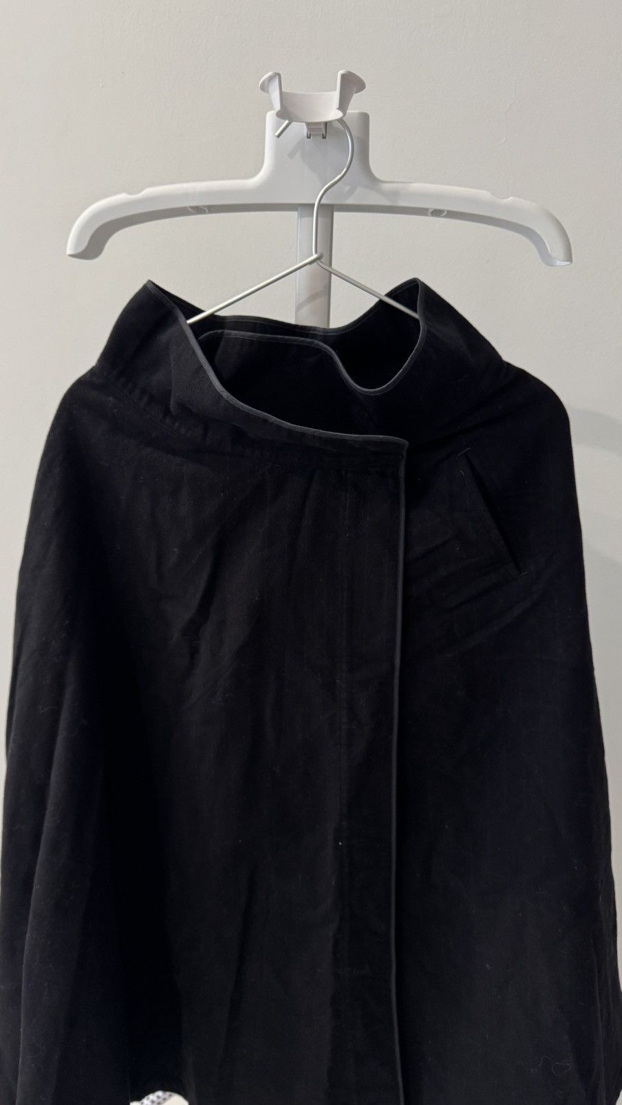 Yohji Yamamoto Yohji Yamamoto Black Wide Cotton Skirt Size 27" / US 4 / IT 40 - 3 Thumbnail