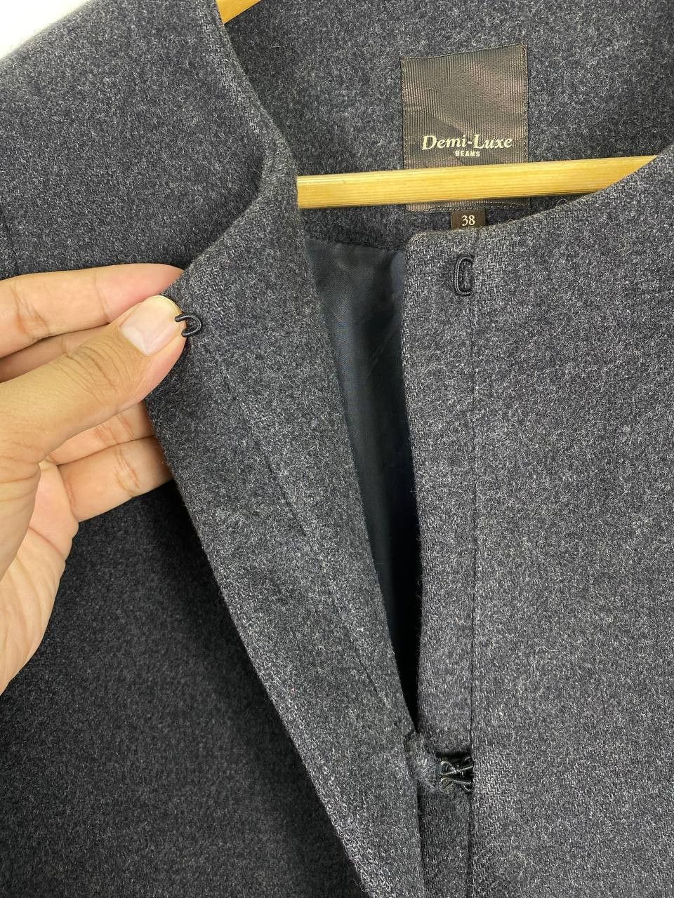 Beams Plus × Japanese Brand demi luxe by beams japan long wool jacket nice design Size M / US 6-8 / IT 42-44 - 4 Thumbnail