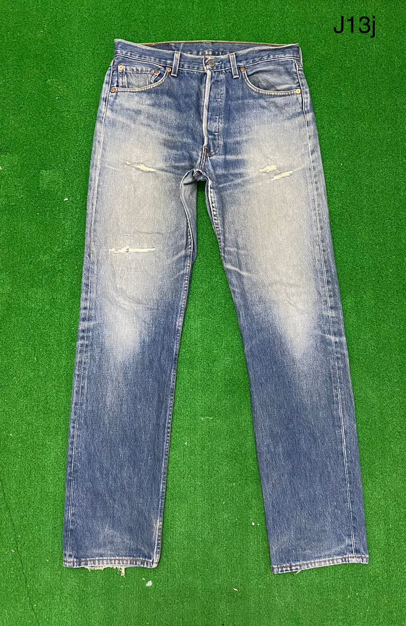 💥BEST OFFER💥VINTAGE LEVIS 501 KURT COBAIN DISTRESSED DENIM