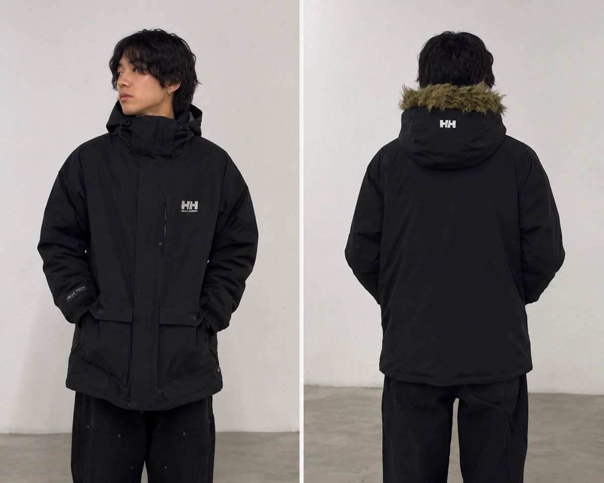 Helly Hansen 2000s HELLY HANSEN REINE PARKA FUR HOODIE Size US S / EU 44-46 / 1 - 1 Thumbnail