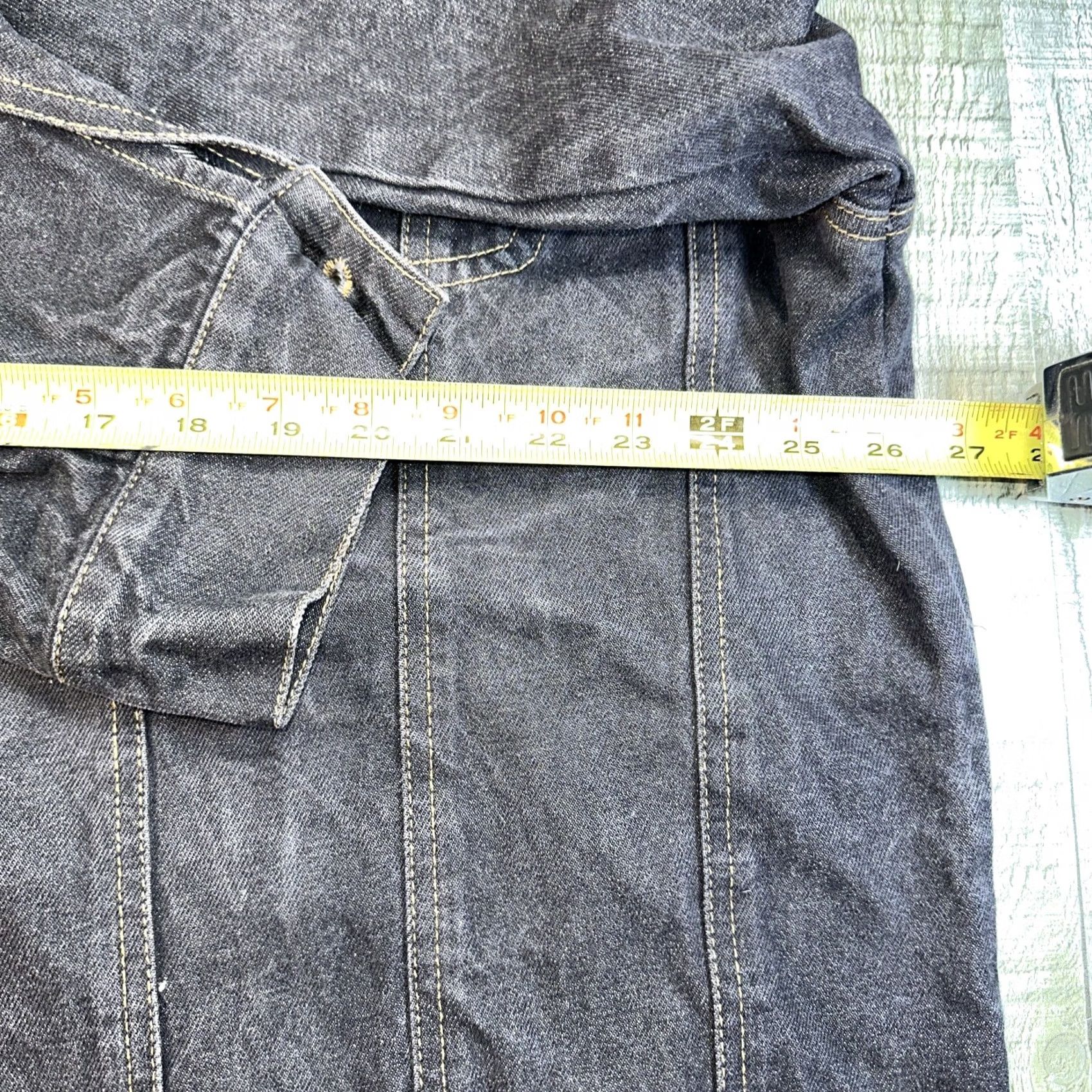 Vintage VINTAGE Men’s Jacket Jean 2XL Black 90s Y2K Mens Size US 39 - 5 Thumbnail
