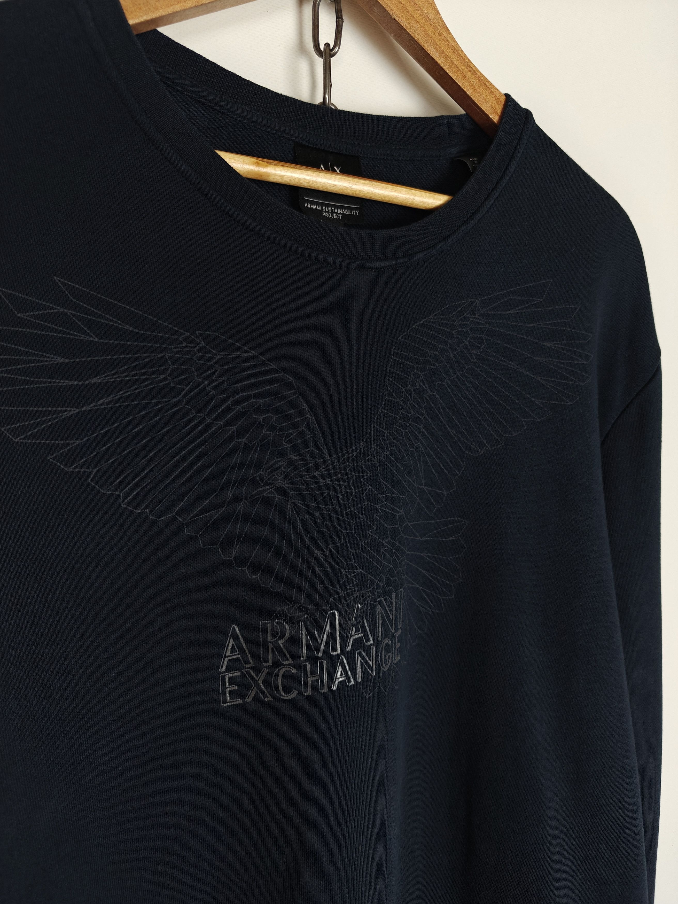 Armani Armani Exchange Sweatshirt Center Eagle Logo Crewneck size L Size US L / EU 52-54 / 3 - 3 Thumbnail