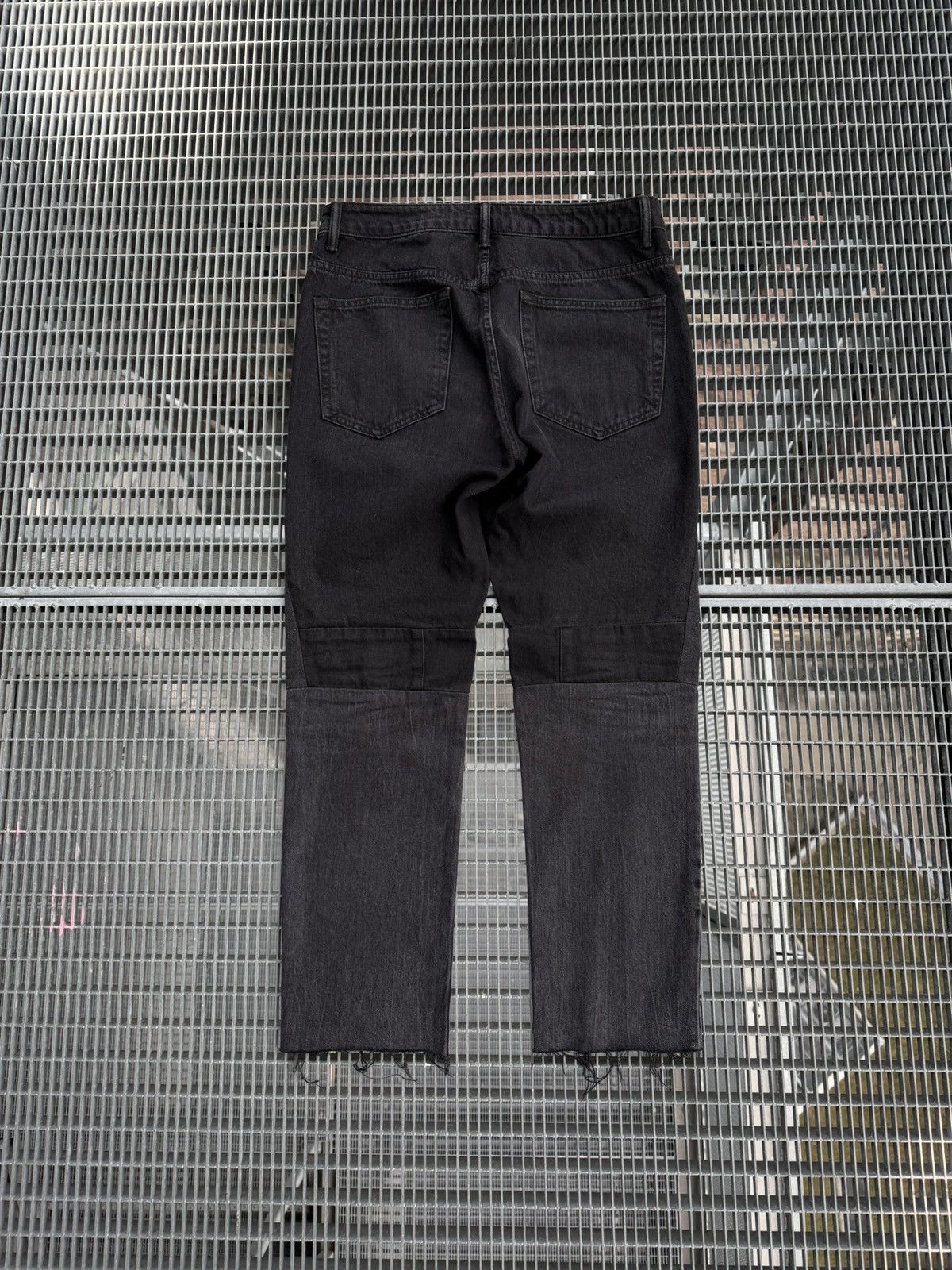 Helmut Lang Helmut Lang High Rise Crop Slim Vintage Patchwork Jeans Size US 30 / EU 46 - 2 Thumbnail