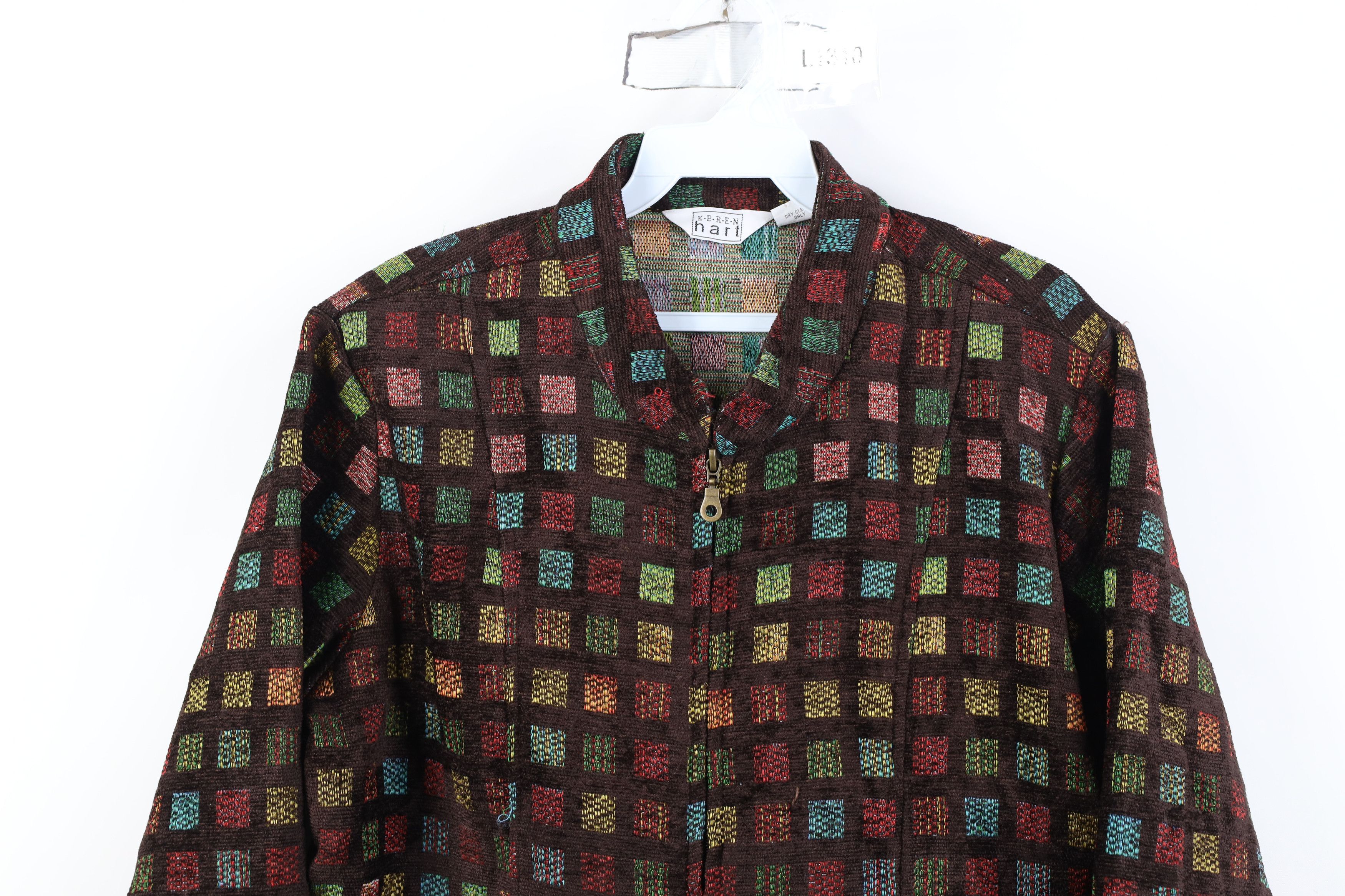 Vintage Vintage 90s Streetwear Checkered Evening Blazer Jacket Coat Size L / US 10 / IT 46 - 2 Thumbnail