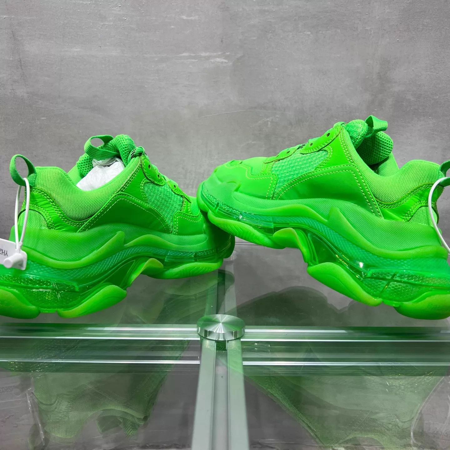 Balenciaga Balenciaga Triples Neon Green Women's 37 Size US 7 / IT 37 - 5 Thumbnail