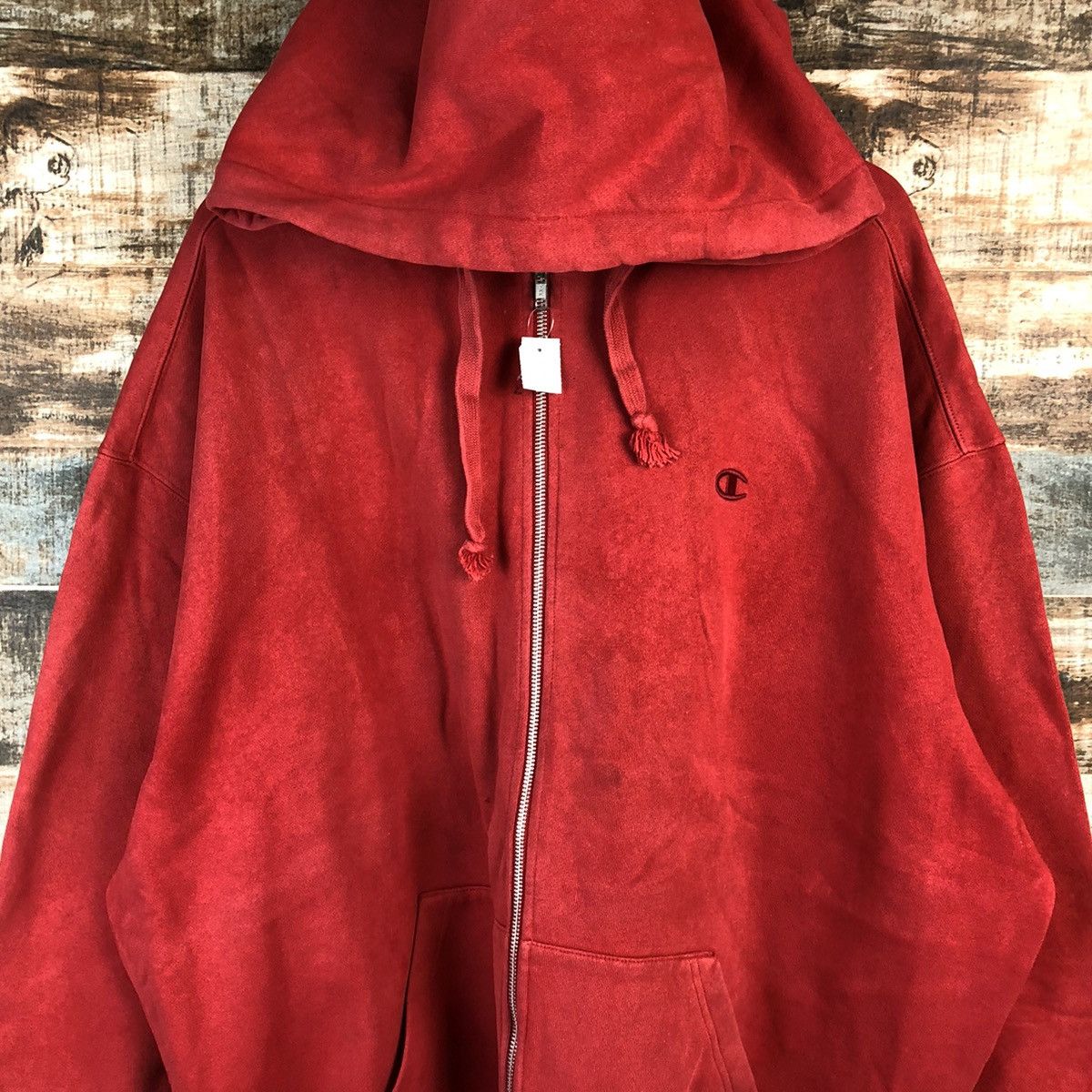 Champion DL Champion vintage Red sweatshirt Hoodie #C169 Size US XXL / EU 58 / 5 - 5 Thumbnail
