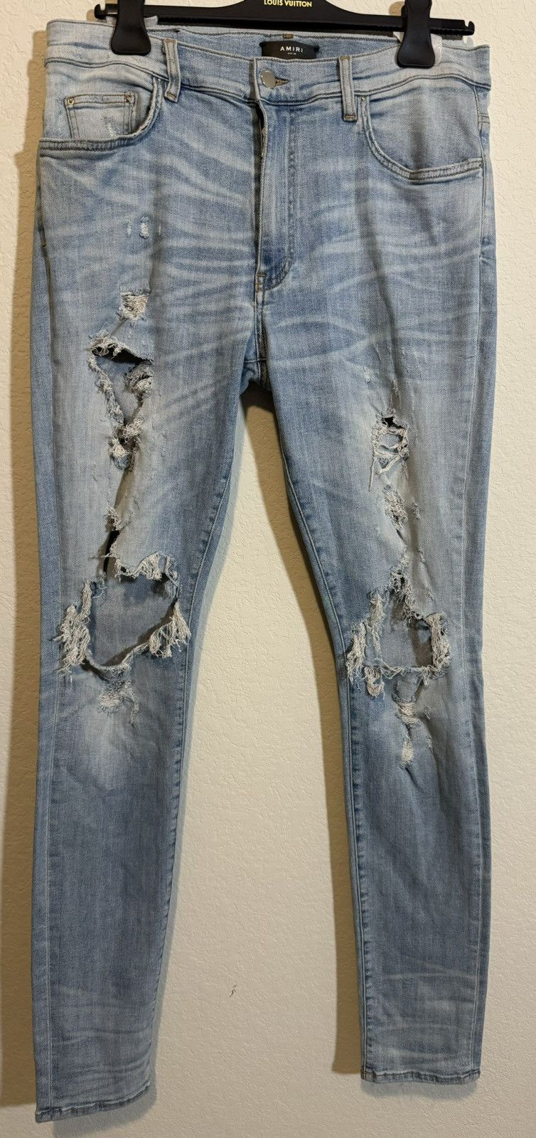 Amiri EUC Amiri Distressed Denim Skinny Jeans Size US 36 / EU 52 - 1 Thumbnail