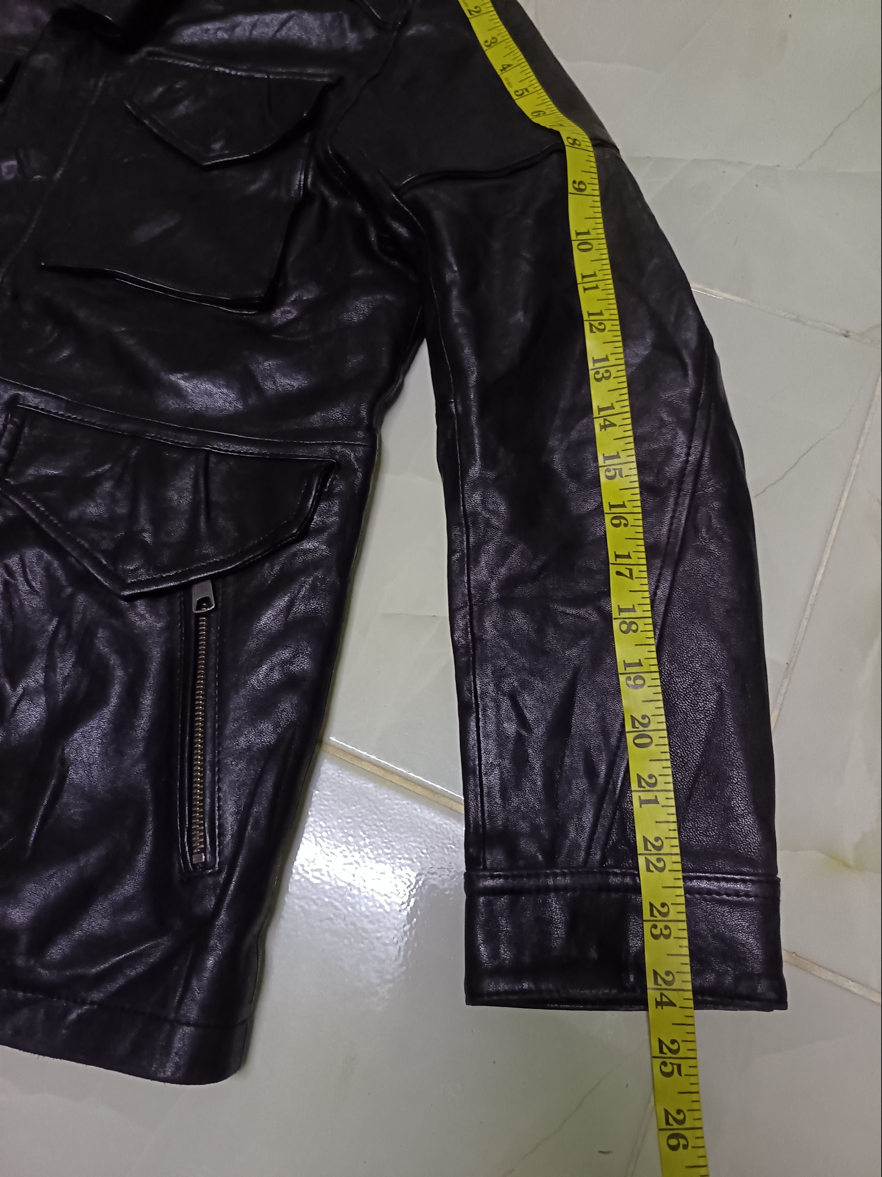 Japanese Brand 2000's Rattle Trap Black Coated Biker Jacket Size US M / EU 48-50 / 2 - 14 Thumbnail