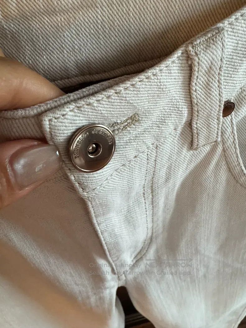 Brunello Cucinelli Brunello Cucinelli Ivory White Casual Pants Size 25" / US 0 / IT 36 - 3 Thumbnail