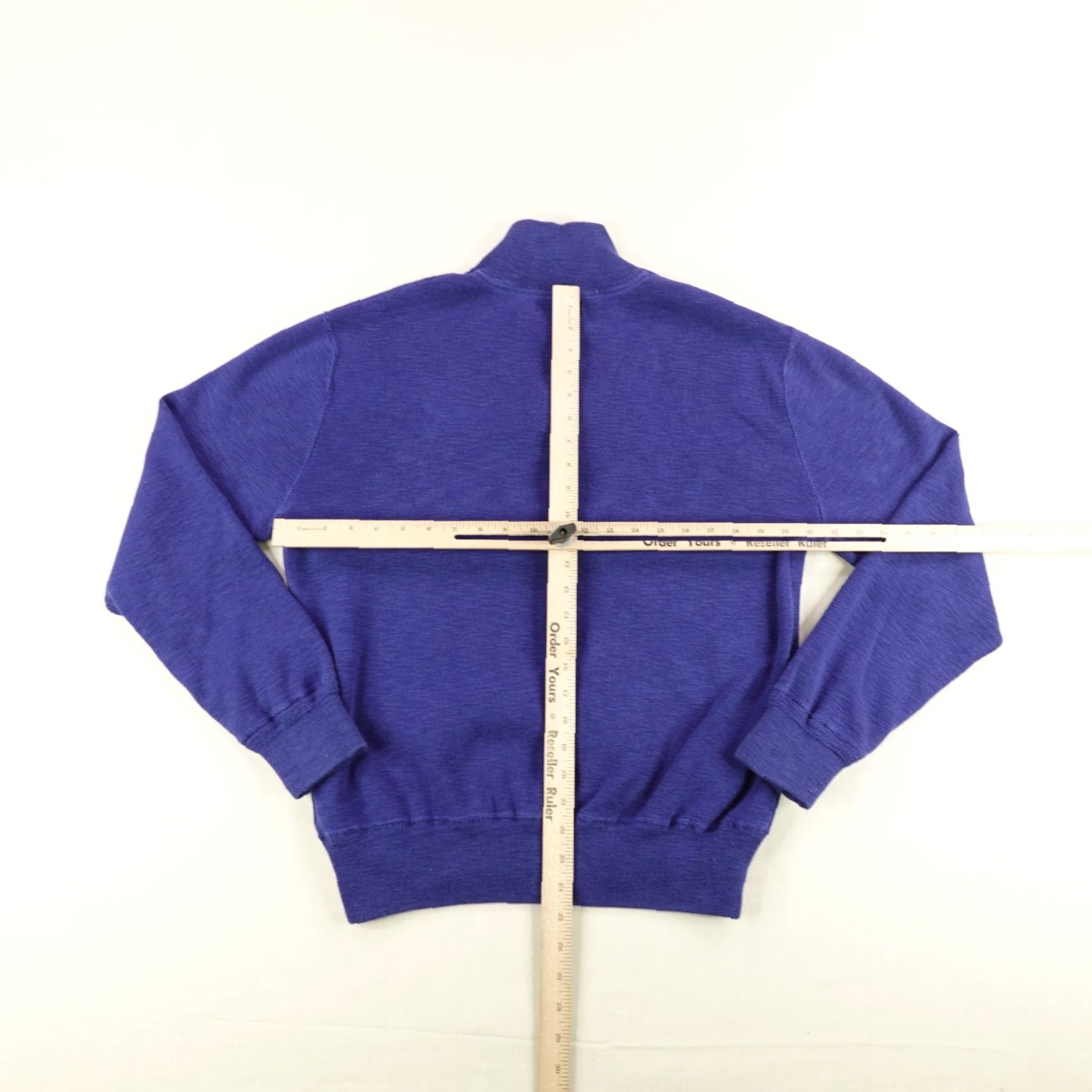 Polo Ralph Lauren VINTAGE Polo Ralph Lauren Sweater Shirt Mens XL Blue 1/4 Zip Pullover Script Logo Classic Knit Size US XL / EU 56 / 4 - 6 Thumbnail