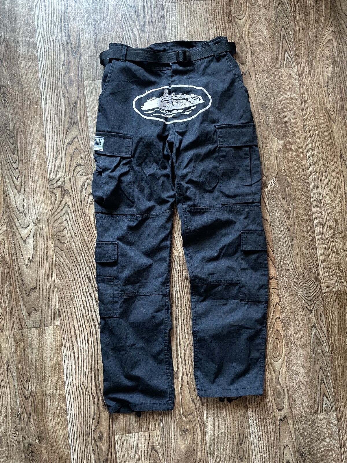 Corteiz Vintage Corteiz Cargo Pants Black Big Logo Size US 30 / EU 46 - 1 Thumbnail