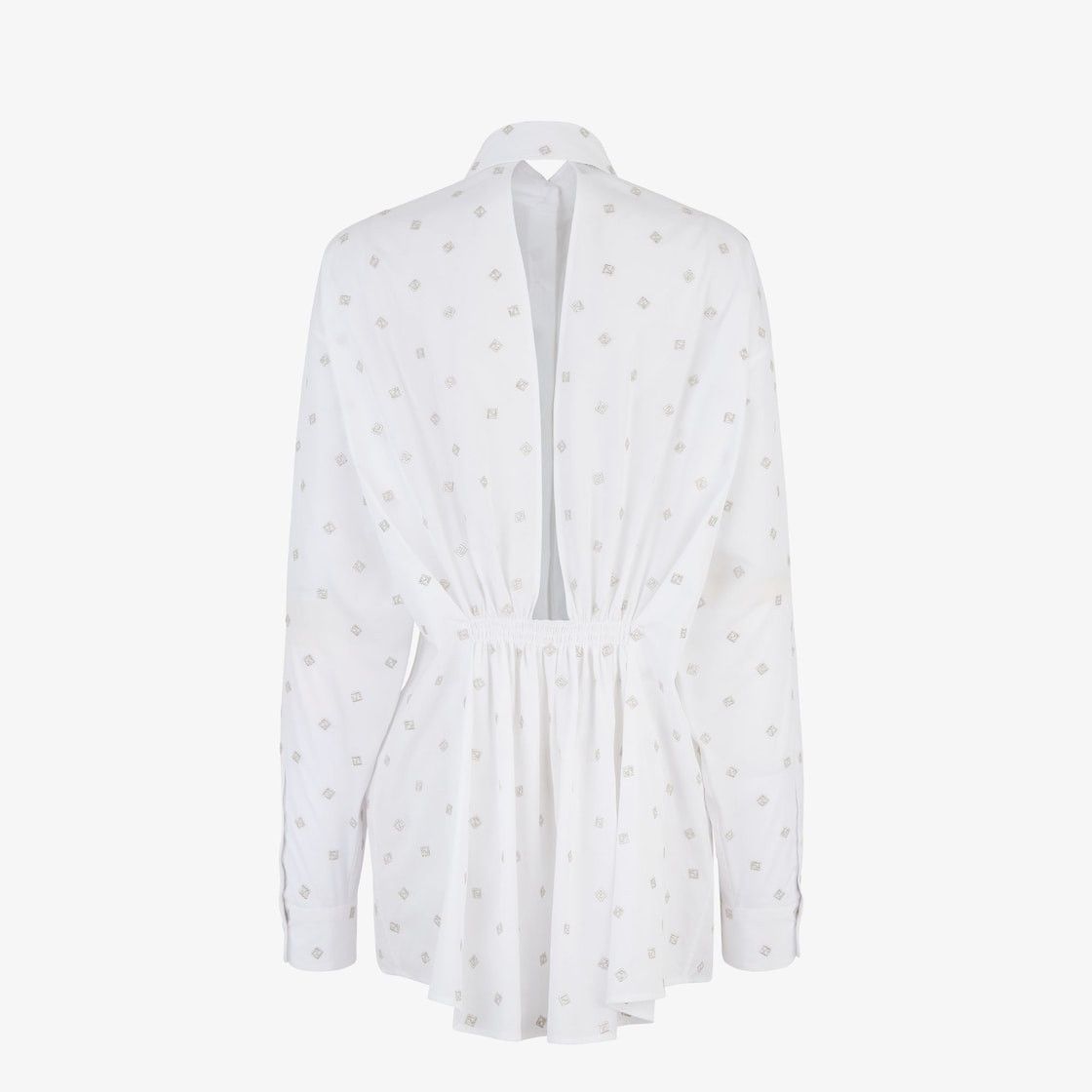 Fendi o1s1wg110825 Dress in White Size L / US 10 / IT 46 - 2 Thumbnail
