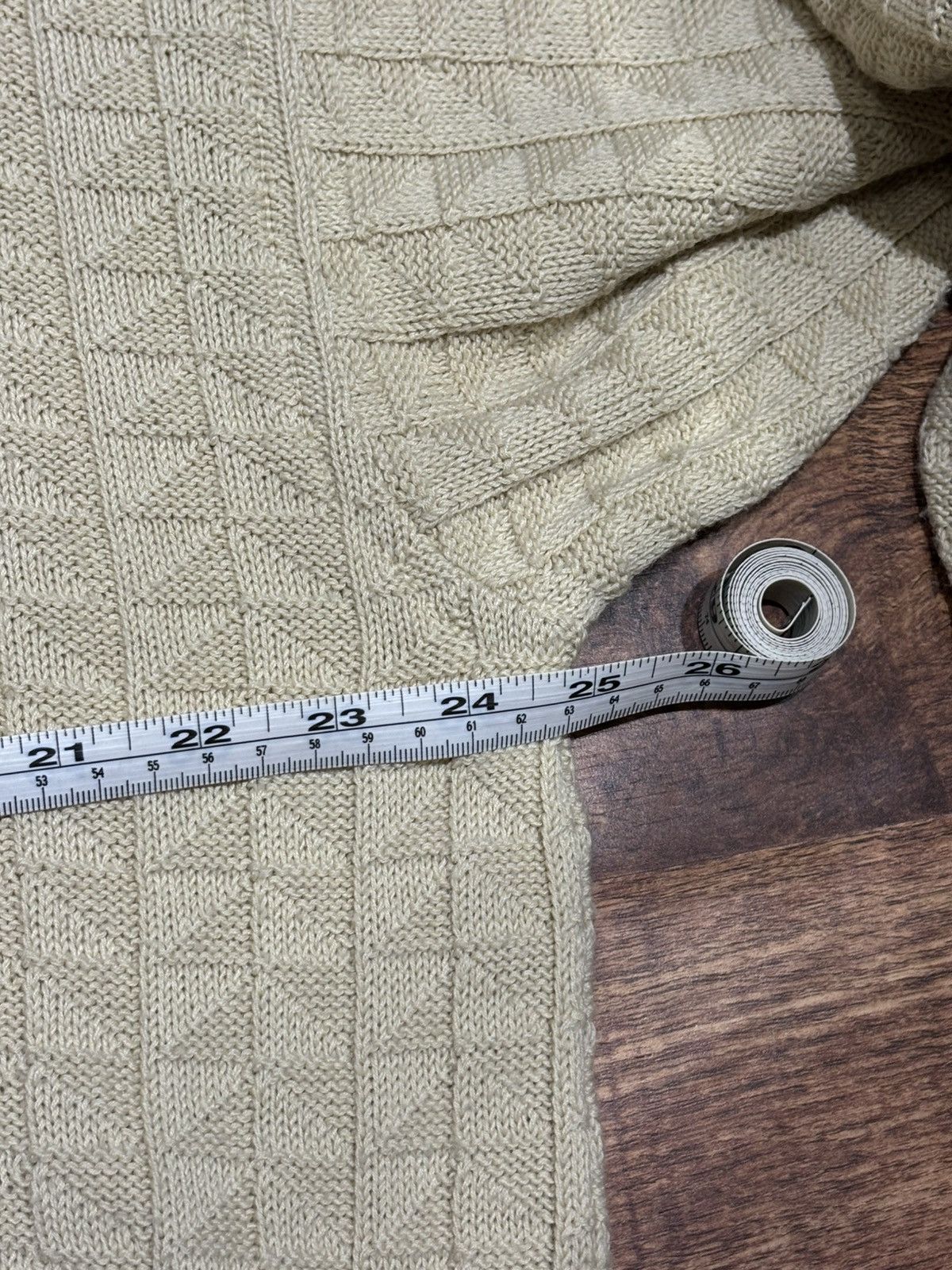 Emporio Armani Vintage 80’s Emporio Armani Jeans Diamond Jacquard Jumper Size US M / EU 48-50 / 2 - 5 Thumbnail