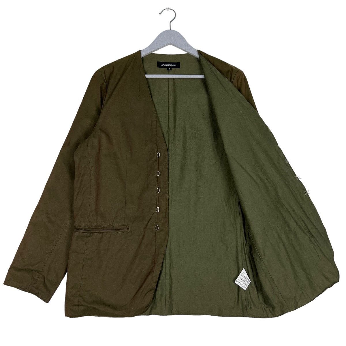JACKROSE 🔥 JACK ROSE VNECK CARDIGAN KHAKIS JACKET Size US M / EU 48-50 / 2 - 10 Thumbnail