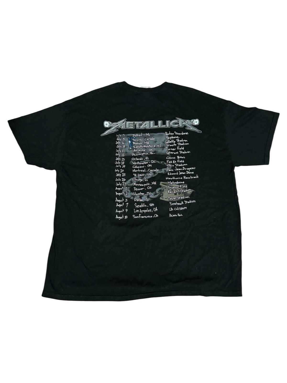 Vintage 2003 Metallica T shirt Size US XXL / EU 58 / 5 - 2 Thumbnail