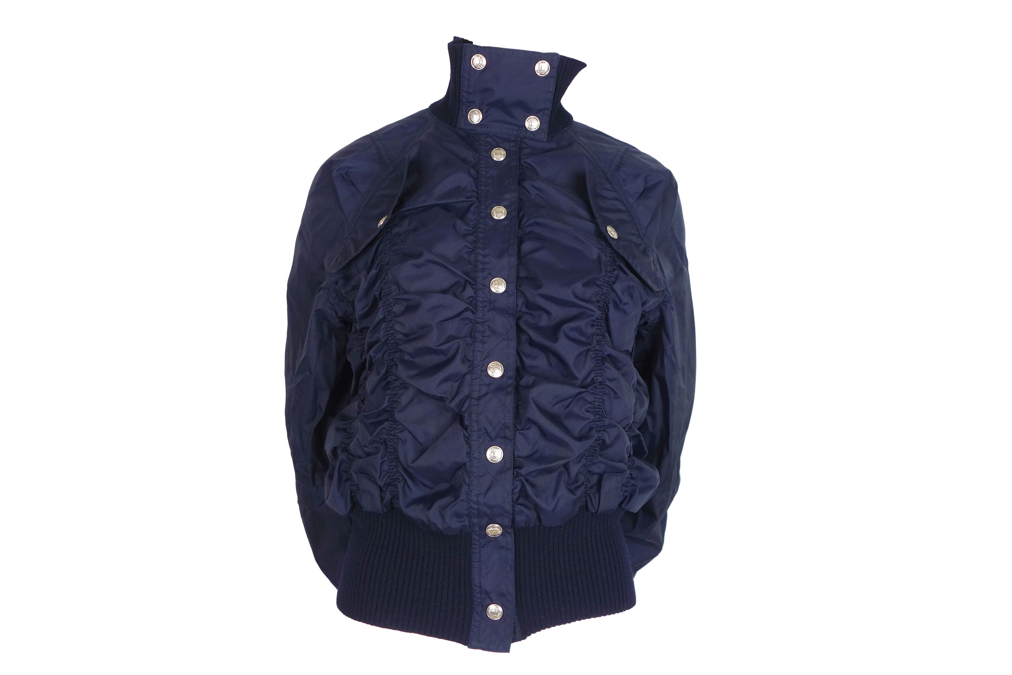 Dior Christian Dior Boutique Navy Blue Bomber Jacket 2004 Size S / US 4 / IT 40 - 1 Thumbnail
