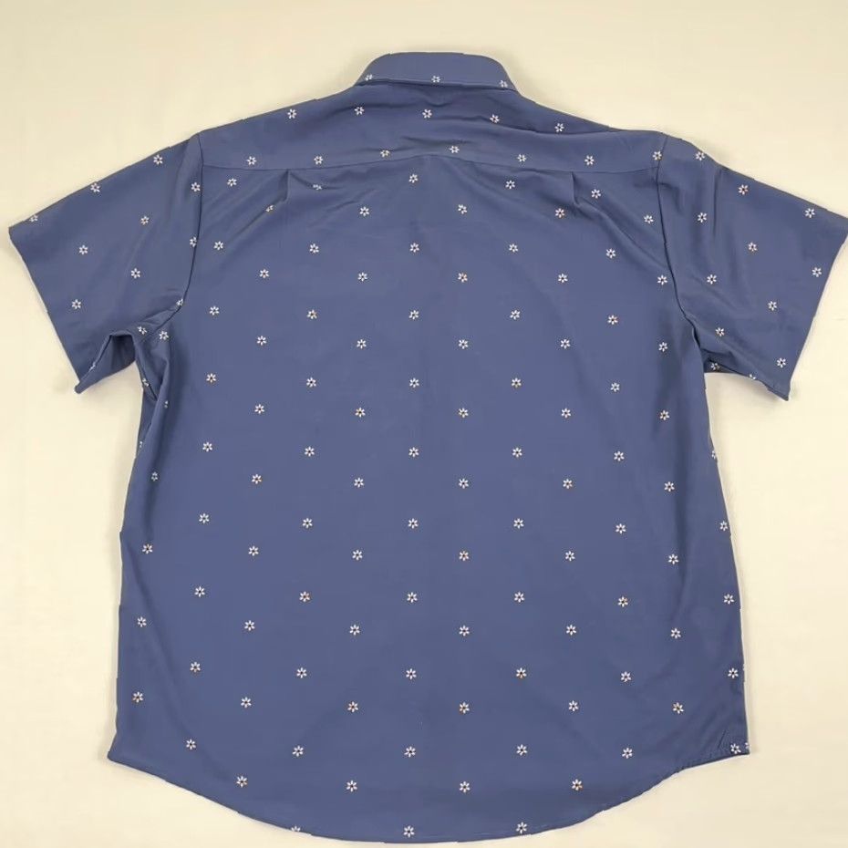 J Brand & And Collar Brand Shirt Mens XL Athletic Performance Dress Button Down Floral Shirt Size 46R - 7 Thumbnail