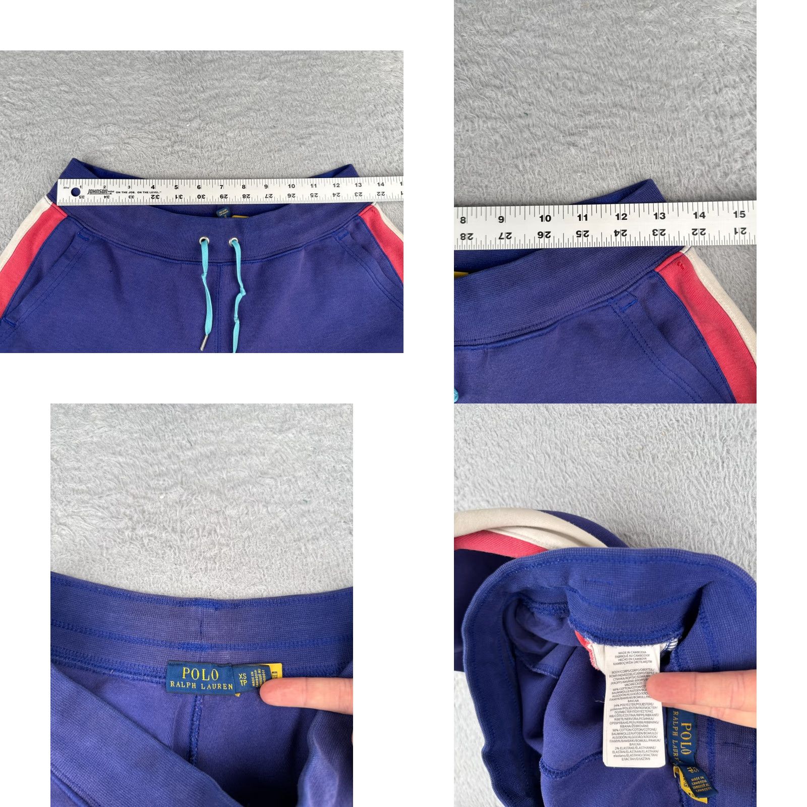 Polo Ralph Lauren Polo Ralph Lauren Shorts Womens XS 28x5 Purple Denim 80s Cross Logo Casual Size XS / US 0-2 / IT 36-38 - 8 Thumbnail