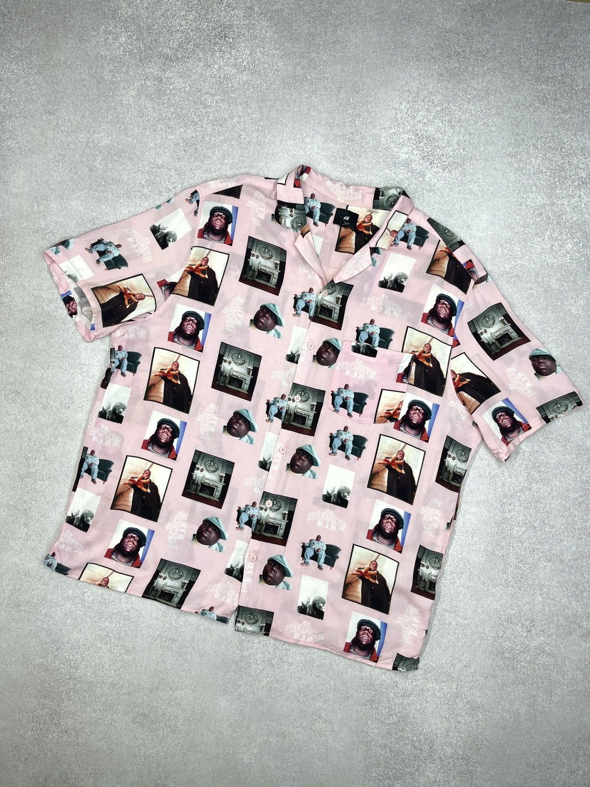 H&M Mens H&M The Big Notorious Rap Shirt Full Print Hype Size XL Size US XL / EU 56 / 4 - 1 Thumbnail
